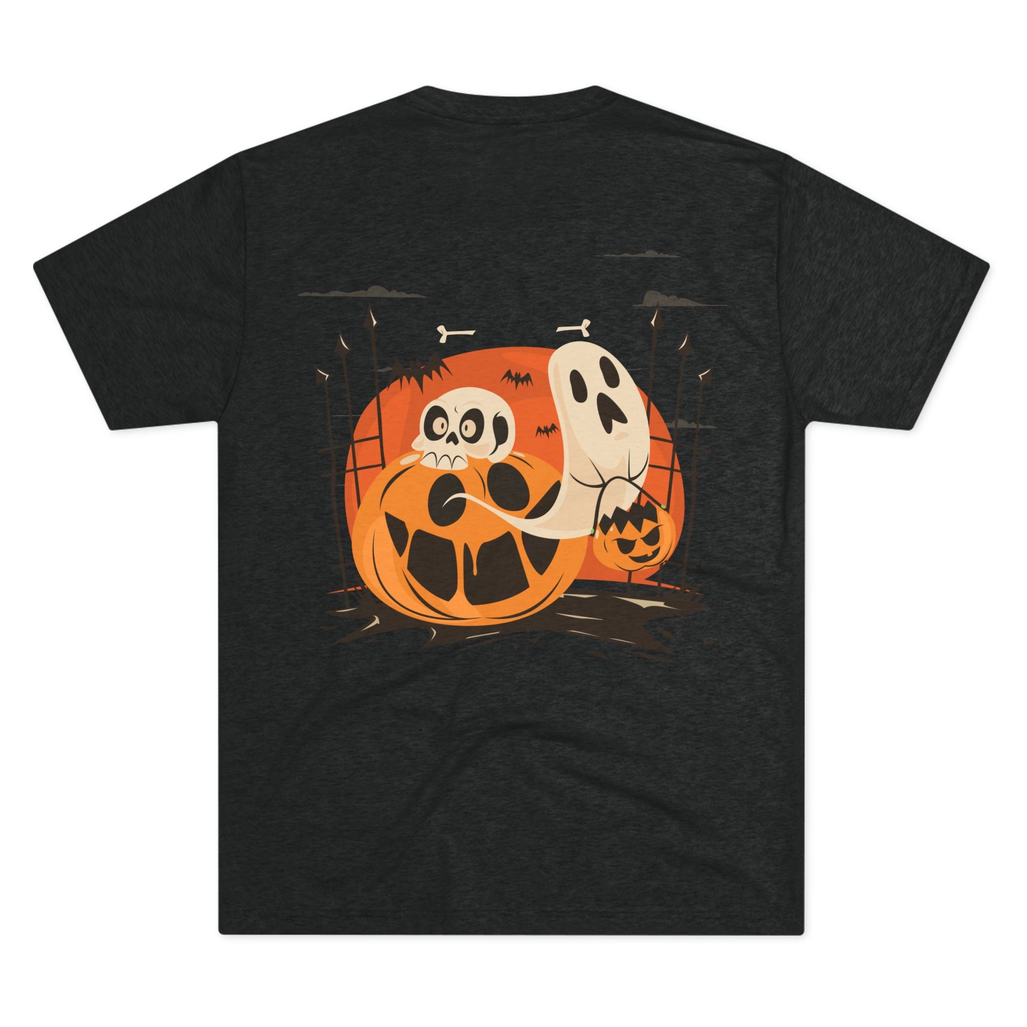 Halloween with Pumpkins | Unisex Tri-Blend Crew Tee