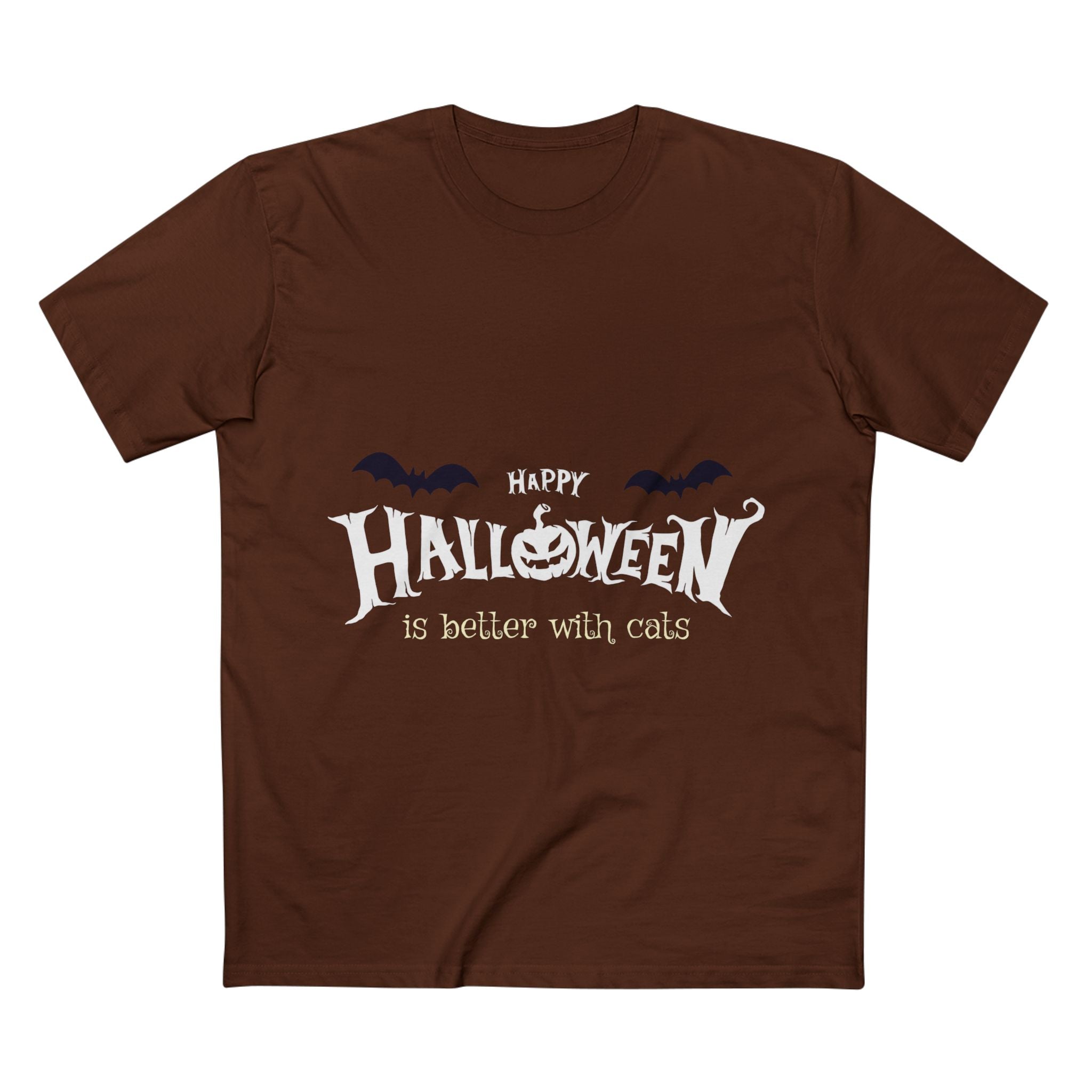 Halloween with Witch's Cats | Men's Staple Tee