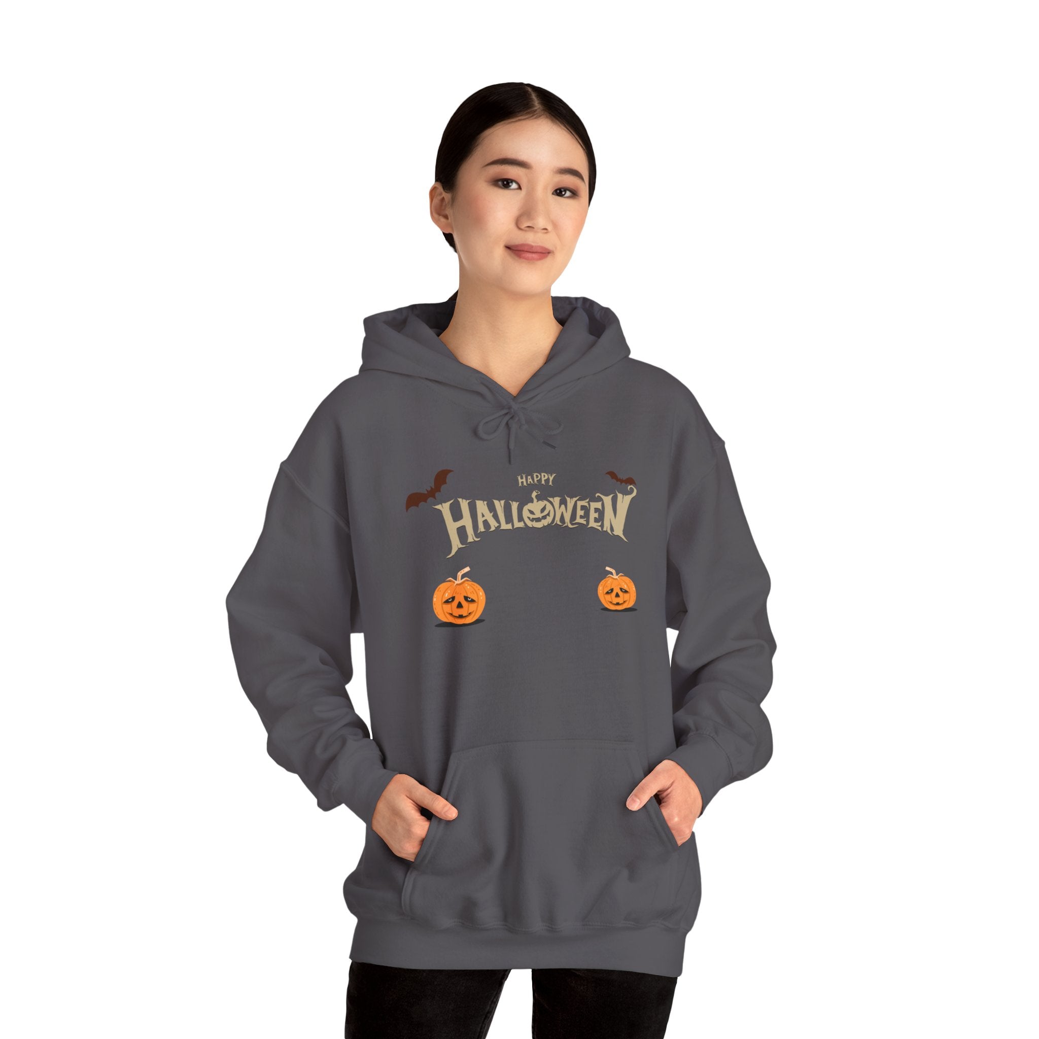 Halloween with Pumpkins | Unisex Heavy Blend Hooded Sweatshirt