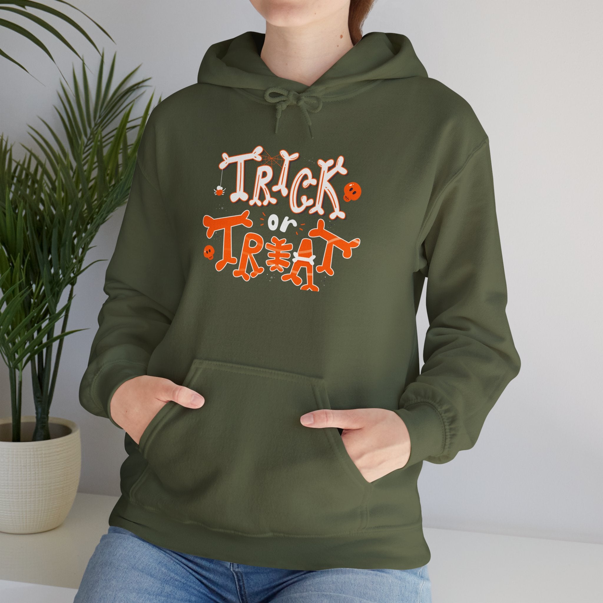 Halloween Trick or Treat  | Unisex Heavy Blend Hooded Sweatshirt