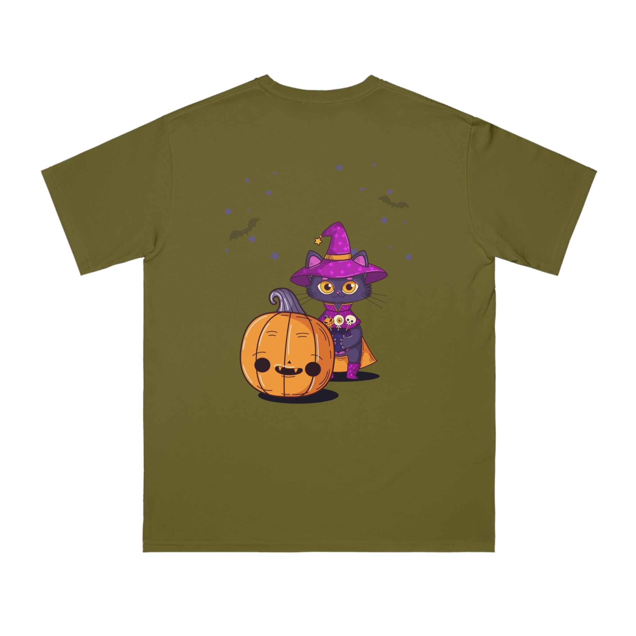 Halloween with Witch's Cats | Organic Unisex Classic T-Shirt