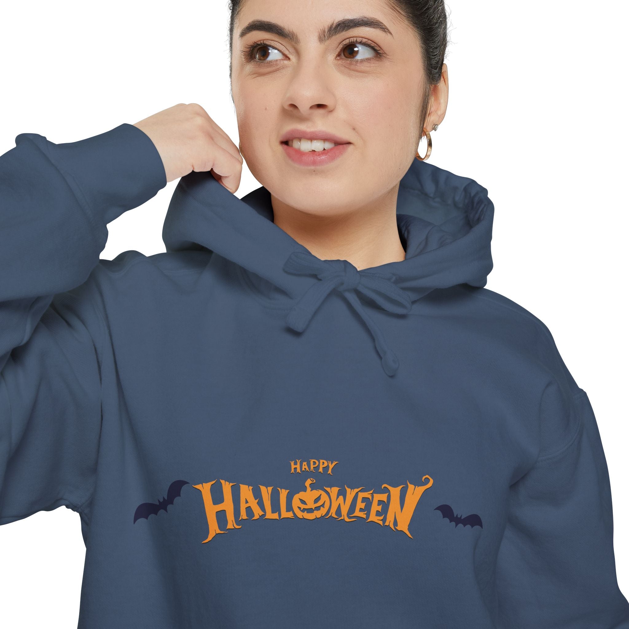 Halloween with Bats | Unisex Garment-Dyed Hoodie