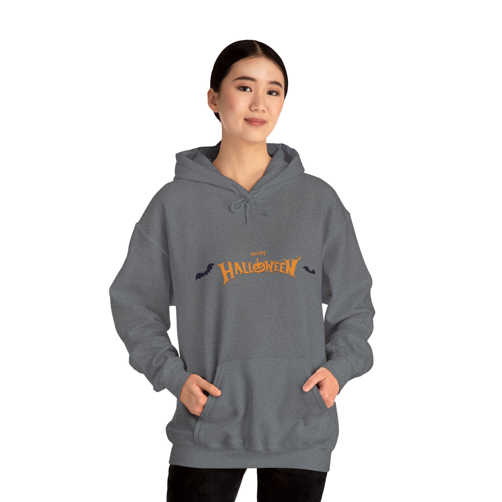 Halloween with Bats | Unisex Heavy Blend Hooded Sweatshirt