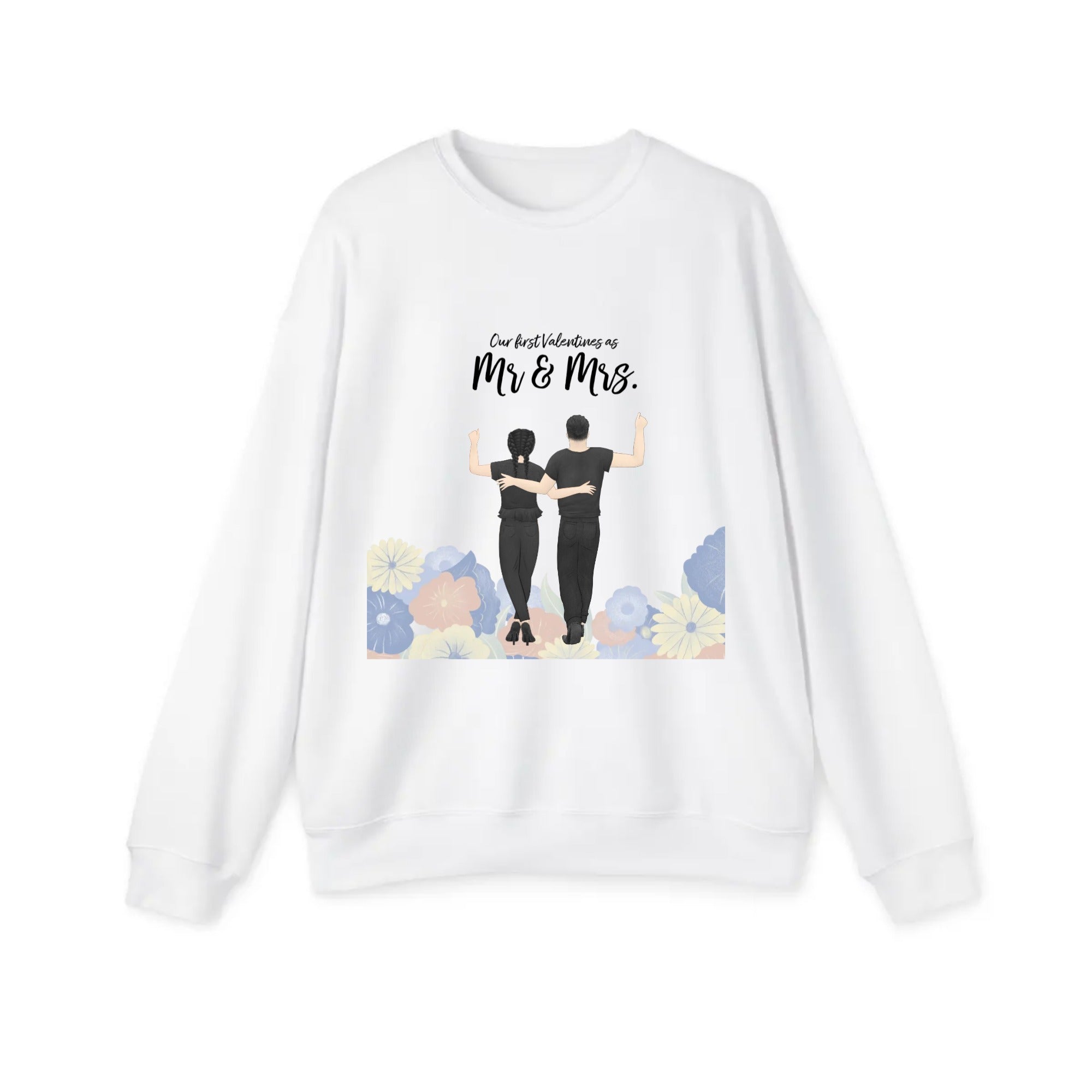 Our first Valentine as Mr. & Mrs. | Unisex Drop Shoulder Sweatshirt