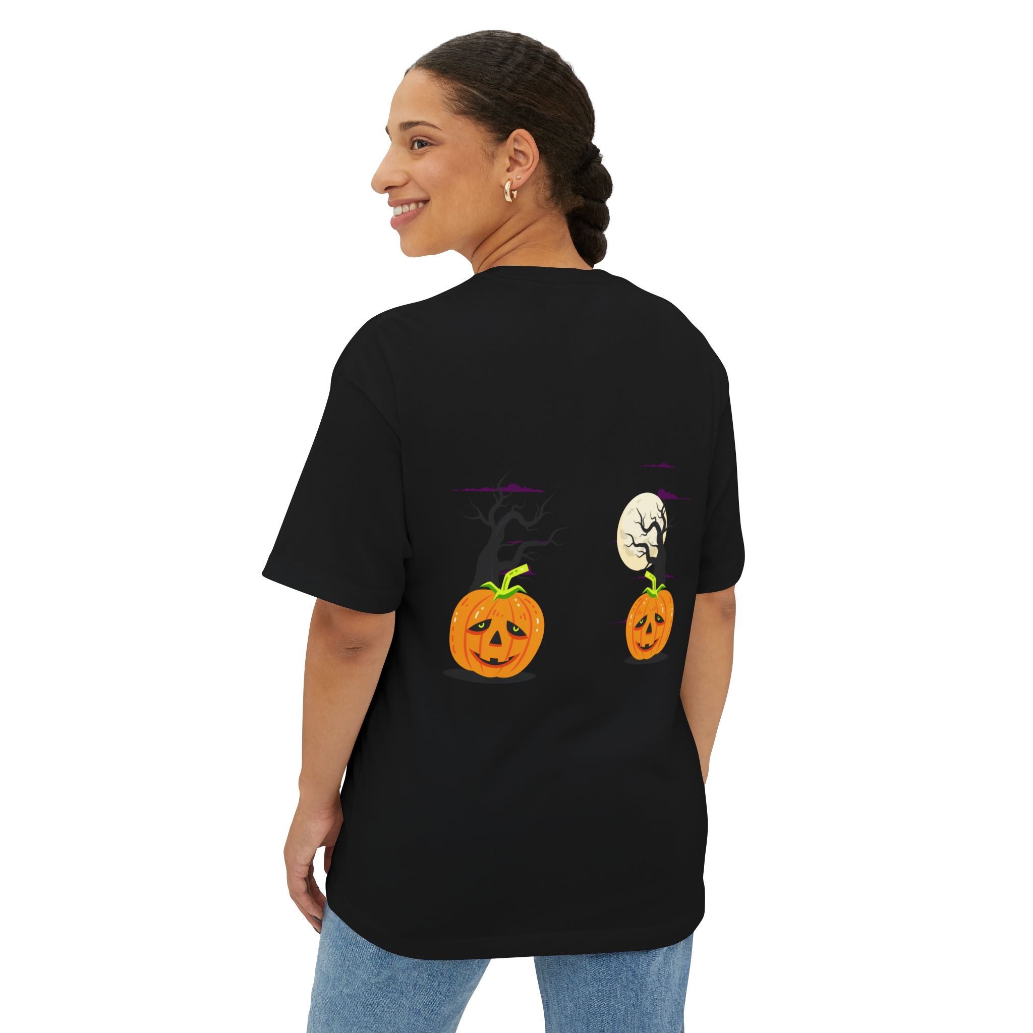 Halloween is Better with Cats | Unisex Oversized Boxy Tee