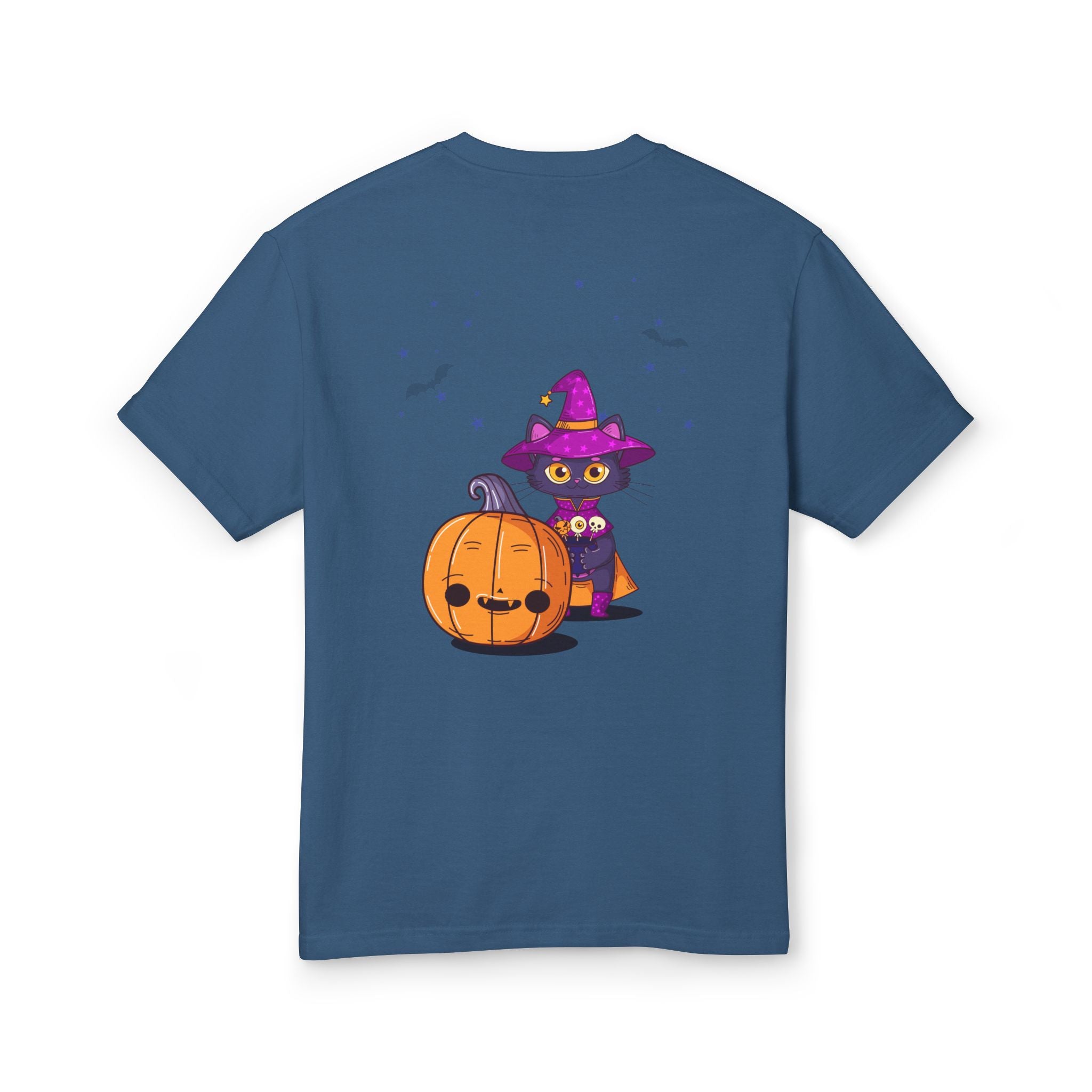 Halloween with Witch's Cats | Unisex Garment-Dyed Heavyweight Cotton Tee