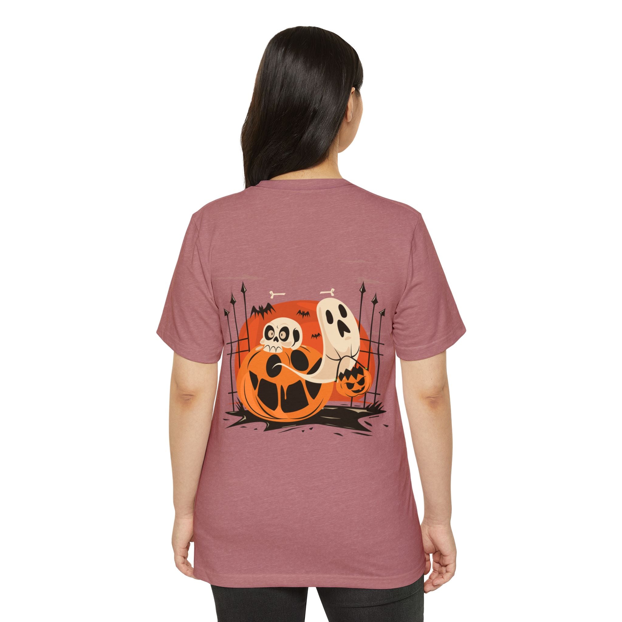 Halloween with Pumpkins | Unisex Recycled Organic T-Shirt
