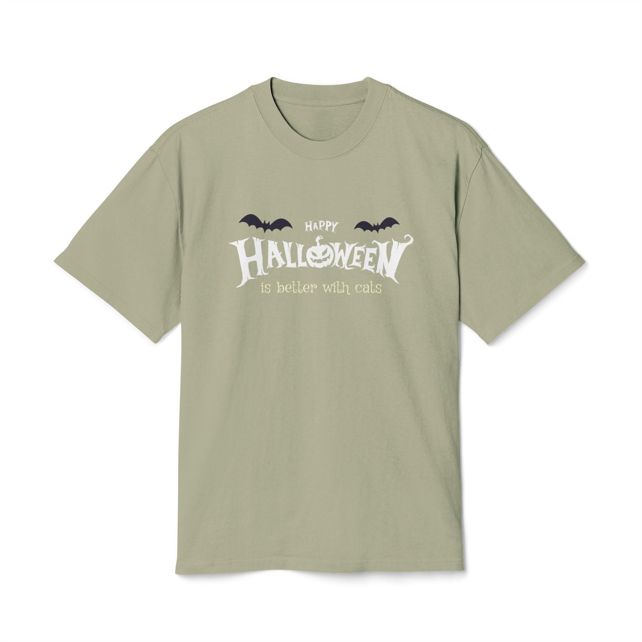 Halloween with Witch's Cats | Unisex Heavy Faded Tee