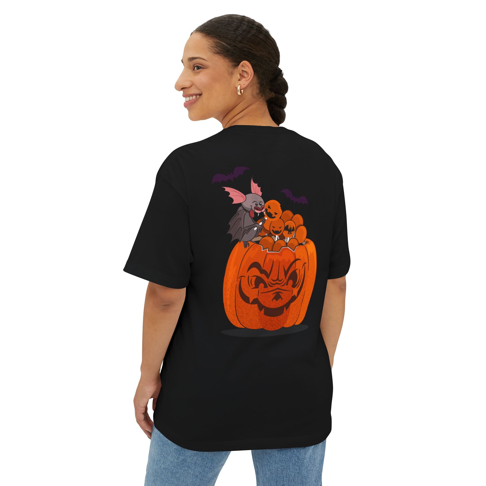 Halloween Trick or Treat | Unisex Oversized Boxy Tee