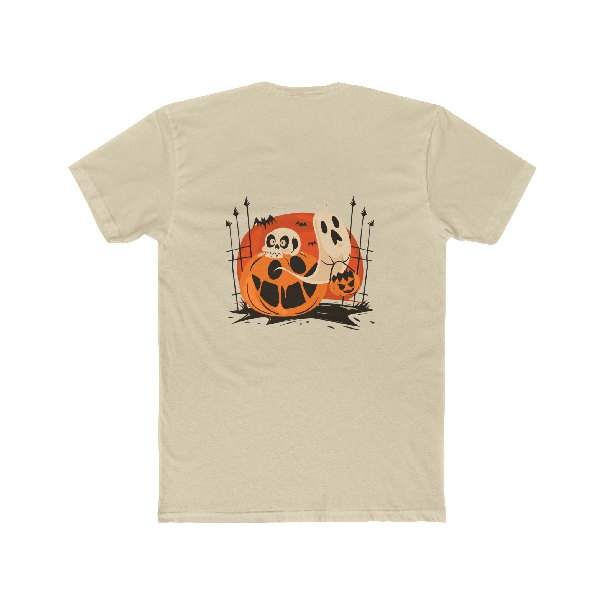 Halloween with Pumpkins | Unisex Cotton Crew Tee