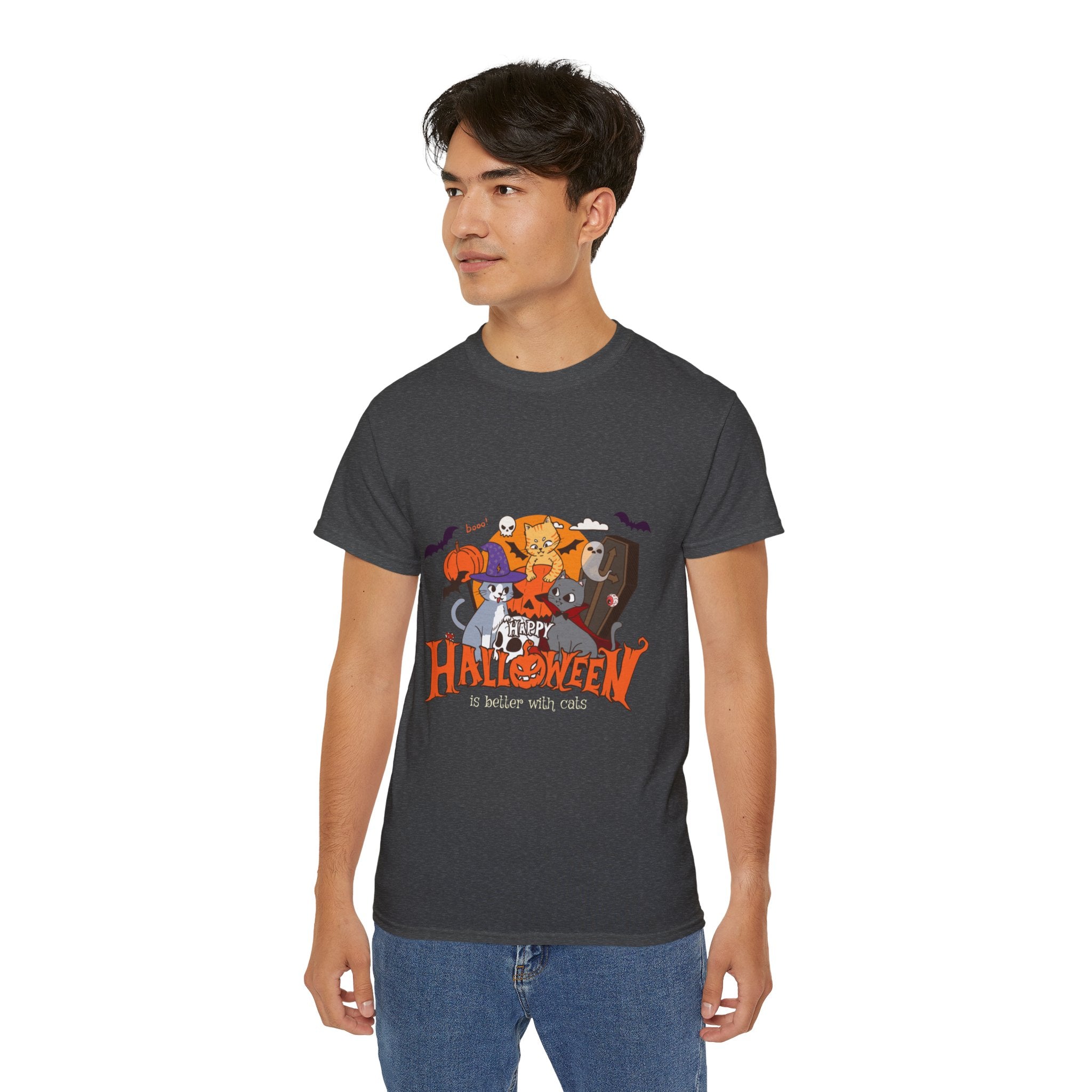 Halloween is Better with Cats | Unisex Ultra Cotton Tee