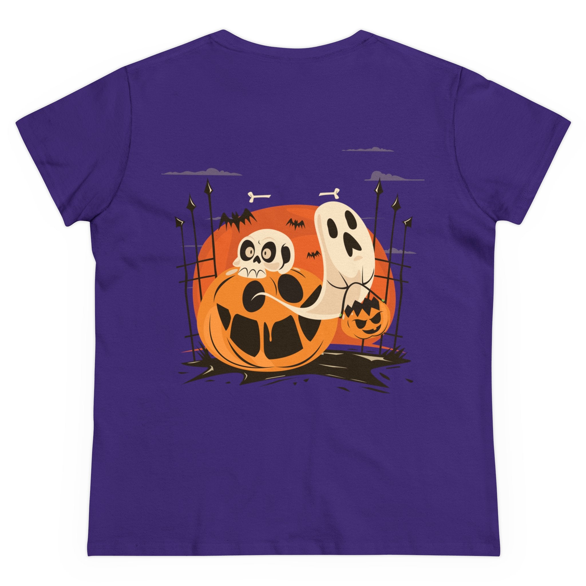 Halloween with Pumpkins | Women's Midweight Cotton Tee