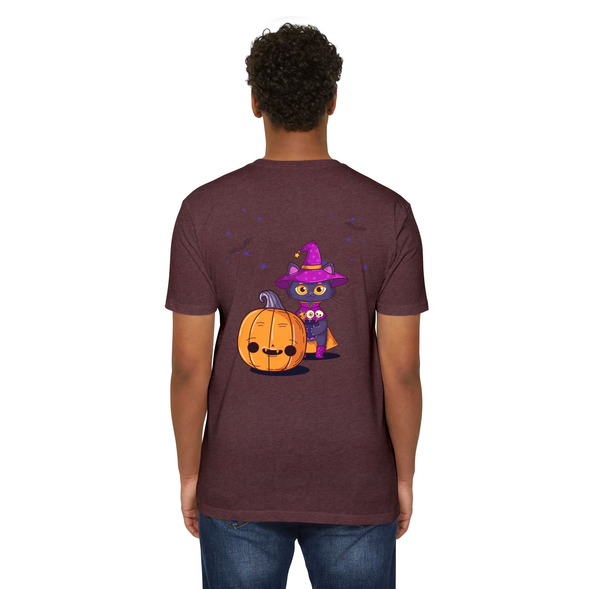 Halloween with Witch's Cats | Unisex CVC Jersey T-shirt