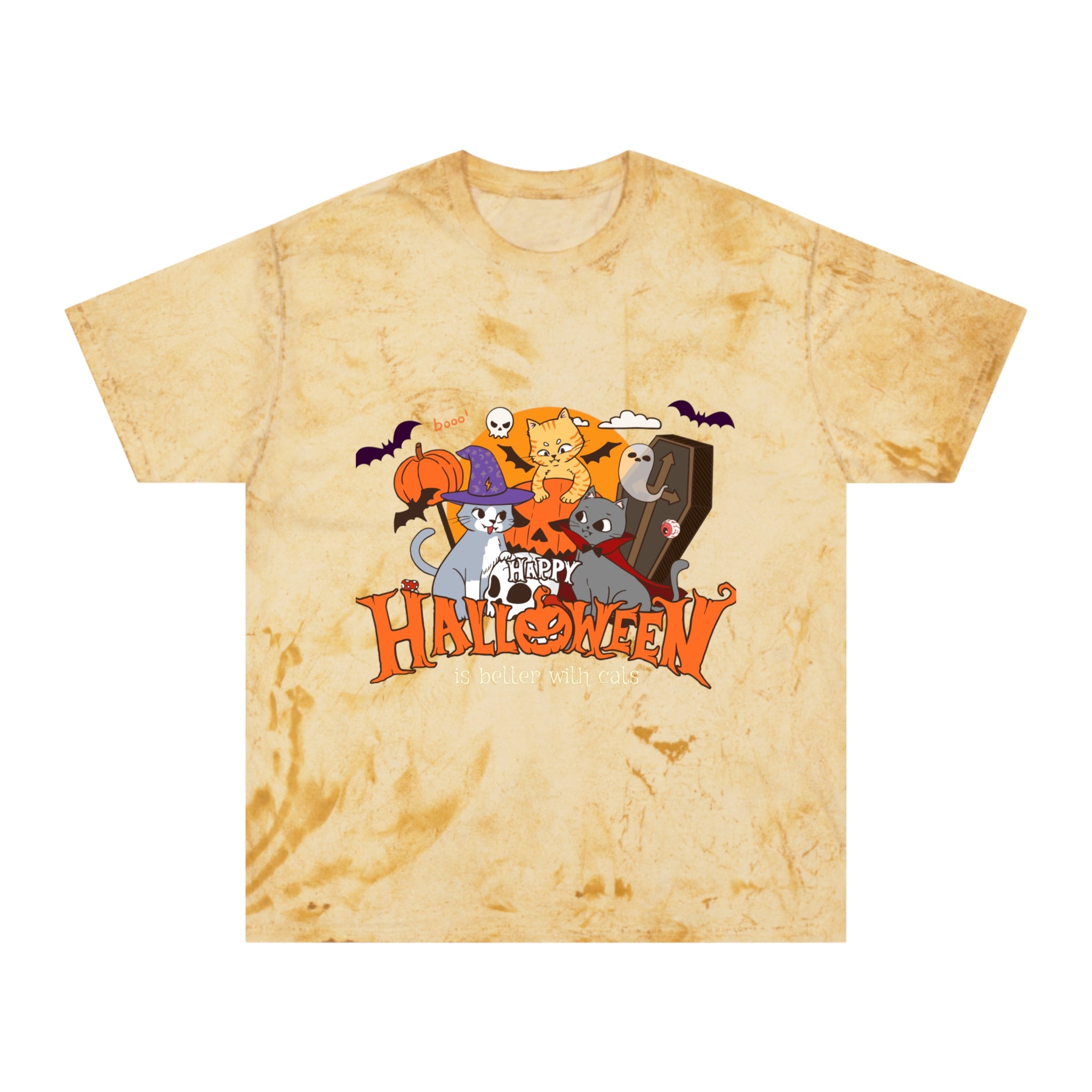 Halloween is Better with Cats | Unisex Color Blast T-Shirt