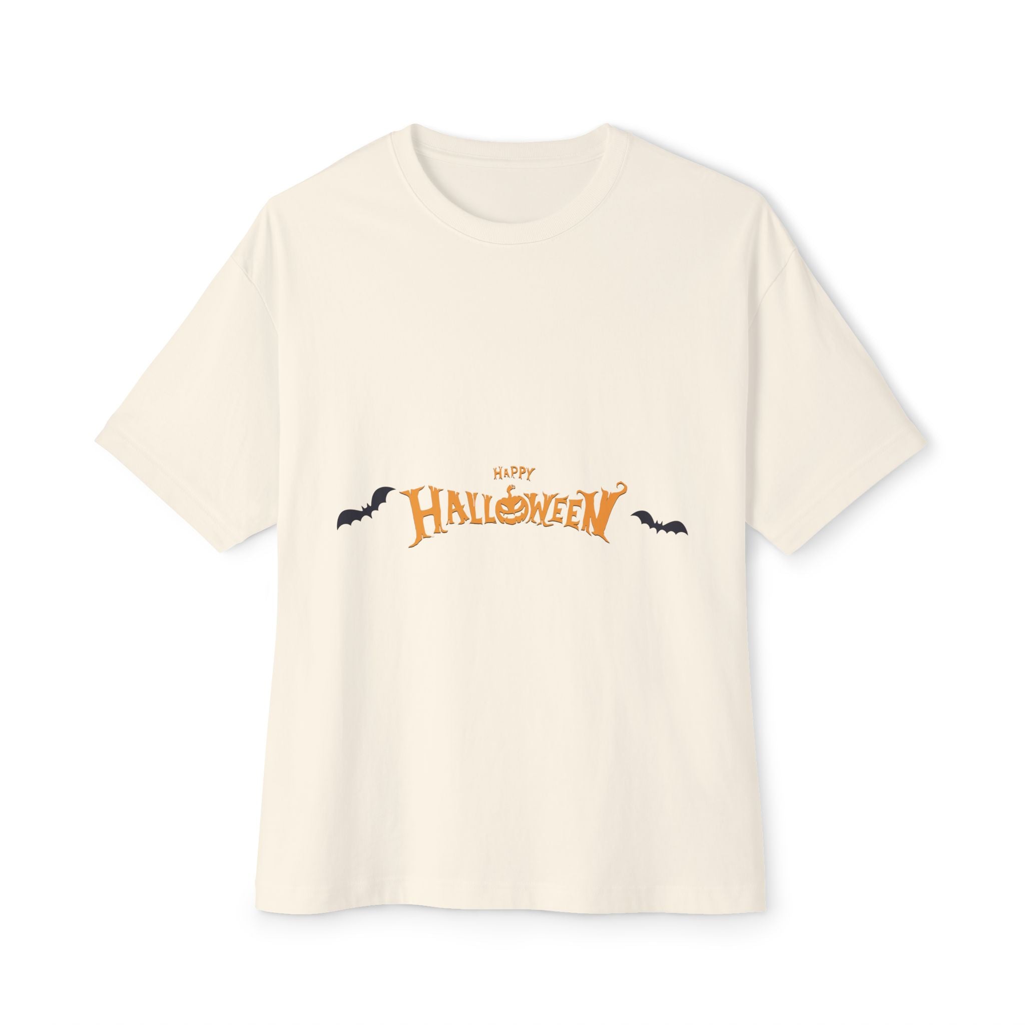 Halloween with Bats | Unisex Oversized Boxy Tee