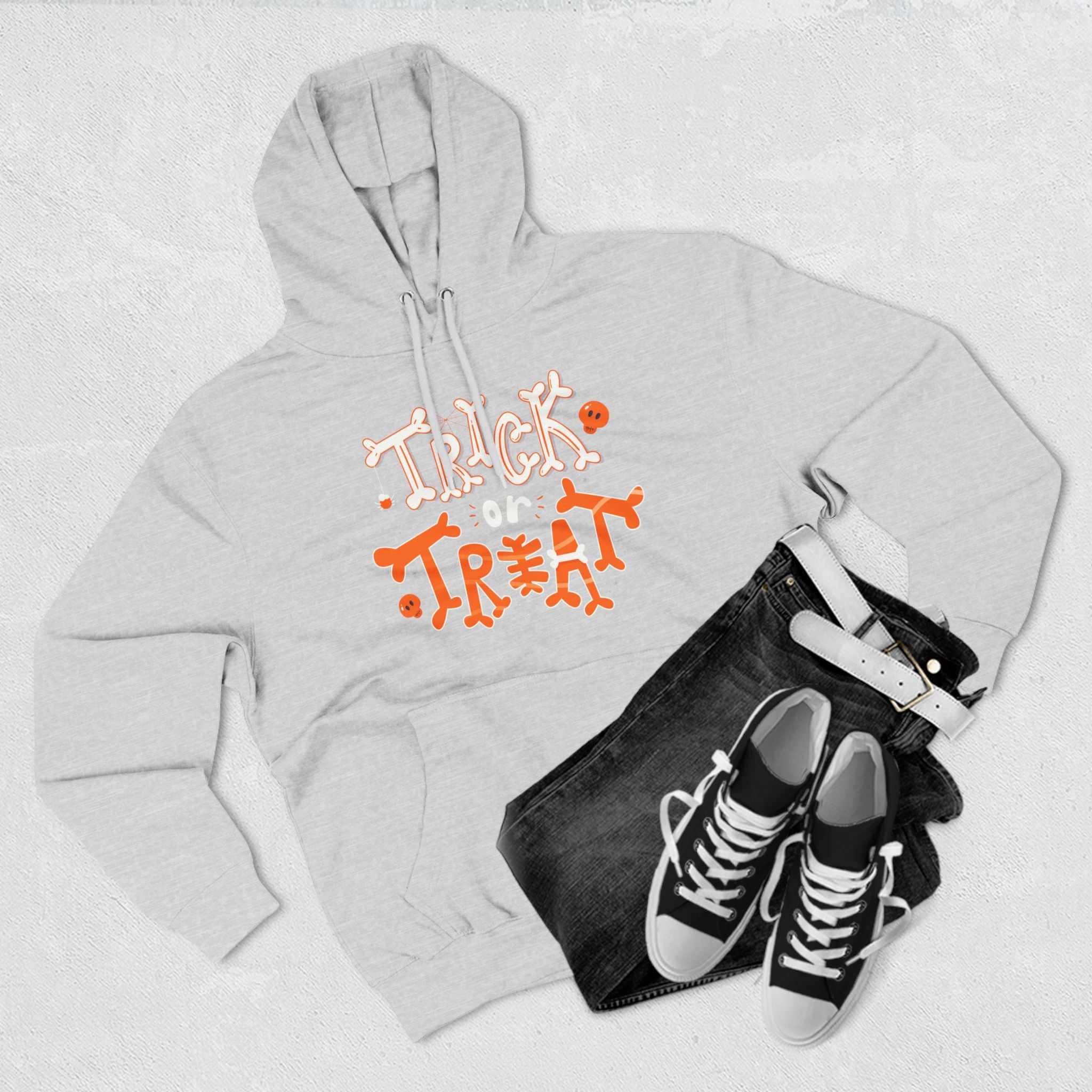 Halloween Trick or Treat | Three-Panel Fleece Hoodie