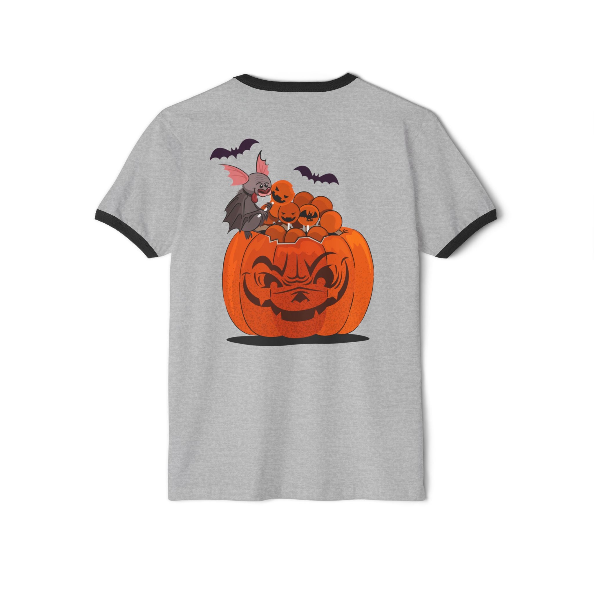 Halloween Trick or Treat | Unisex Cotton Ringer T-Shirt
