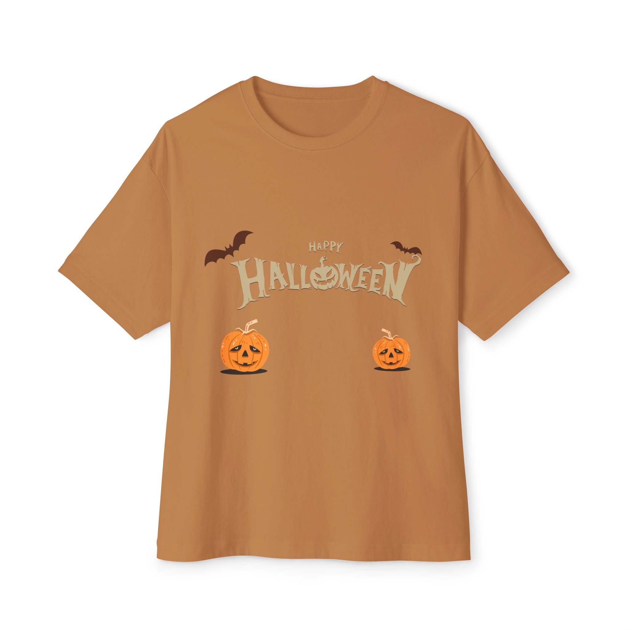 Halloween with Pumpkins | Unisex Oversized Boxy Tee