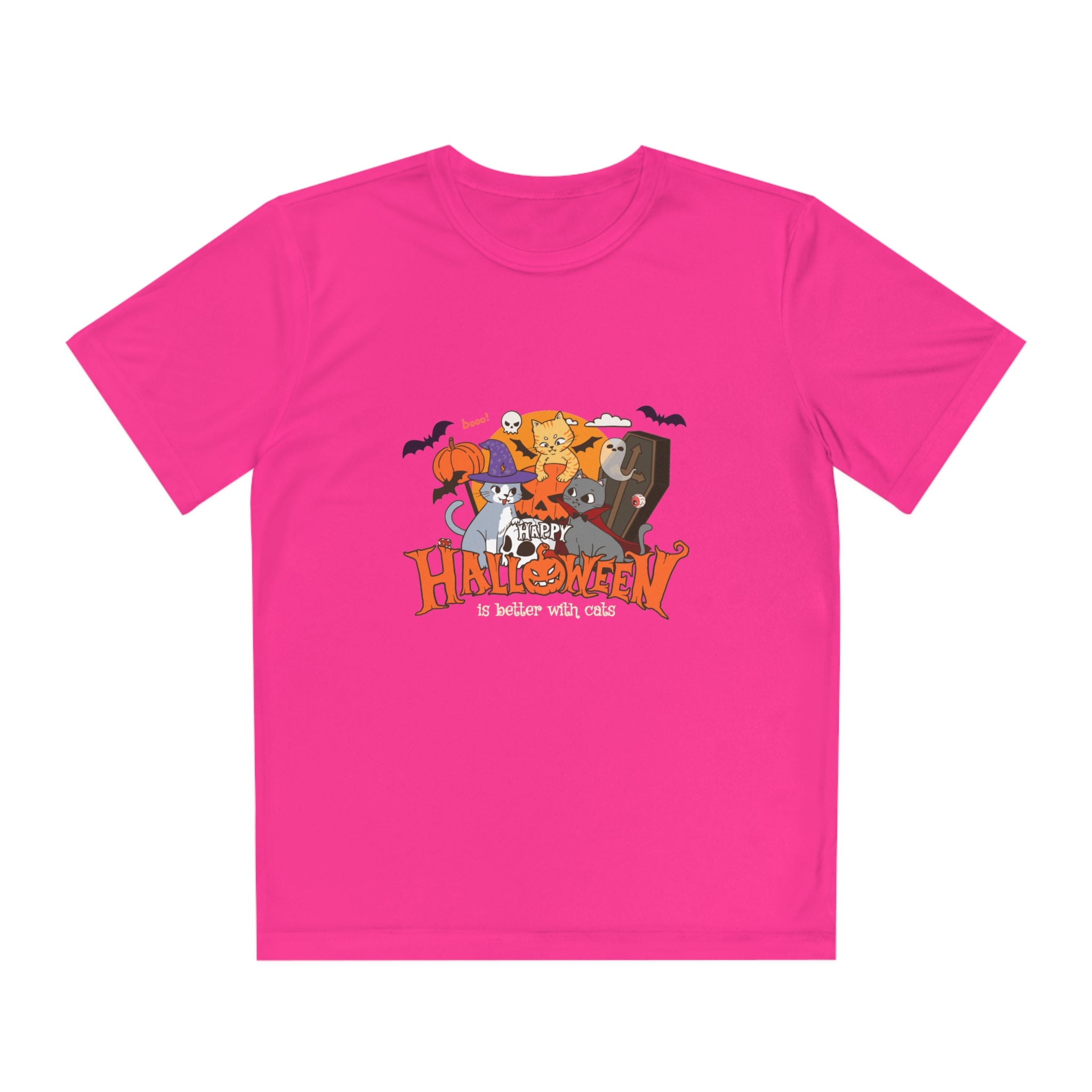 Halloween is Better with Cats | Youth Competitor Tee