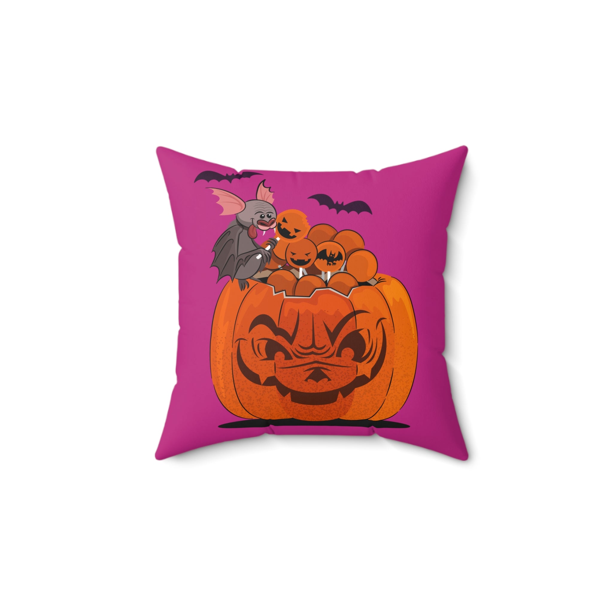 Halloween Trick or Treat | Spun Polyester Square Pillow