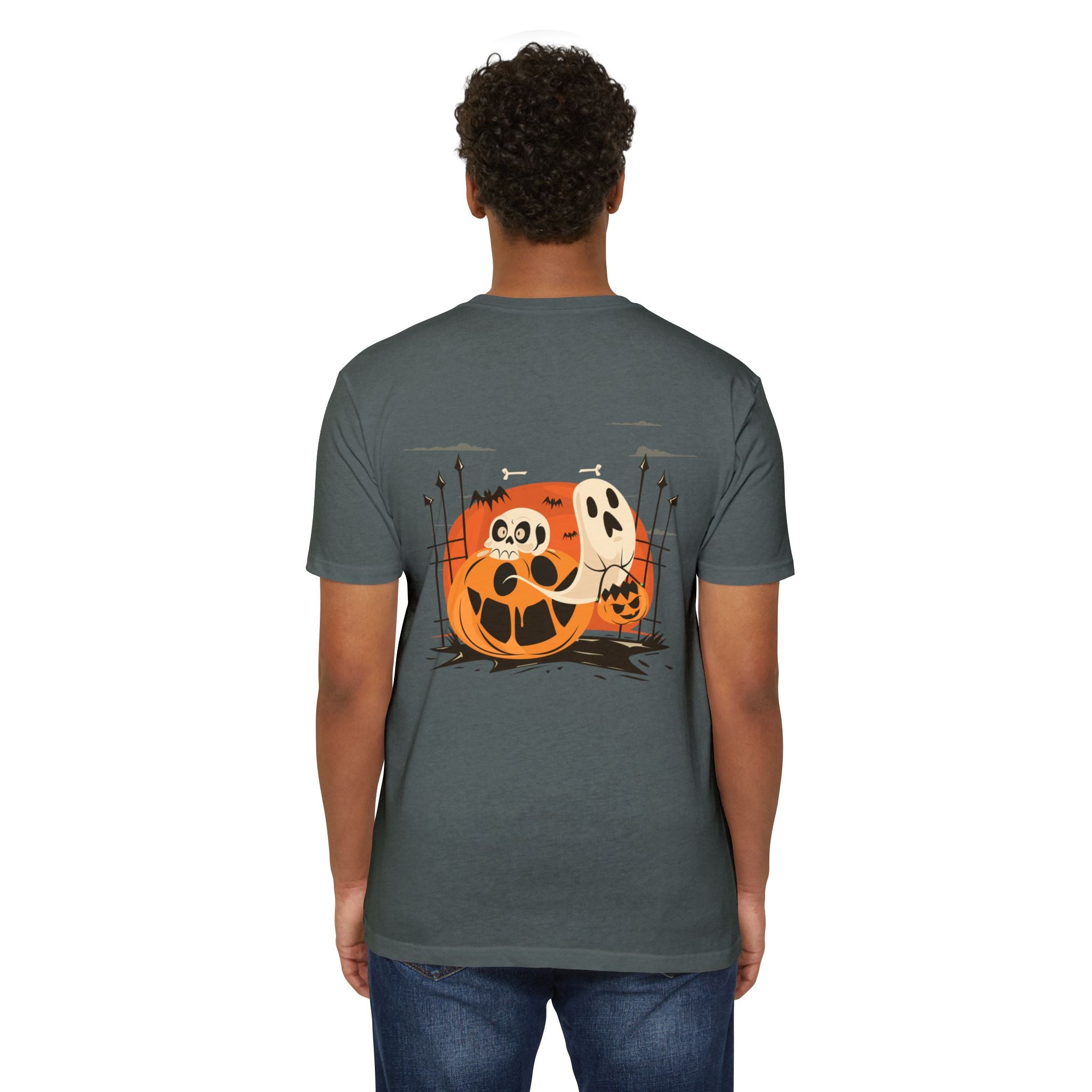 Halloween with Pumpkins | Unisex CVC Jersey T-shirt