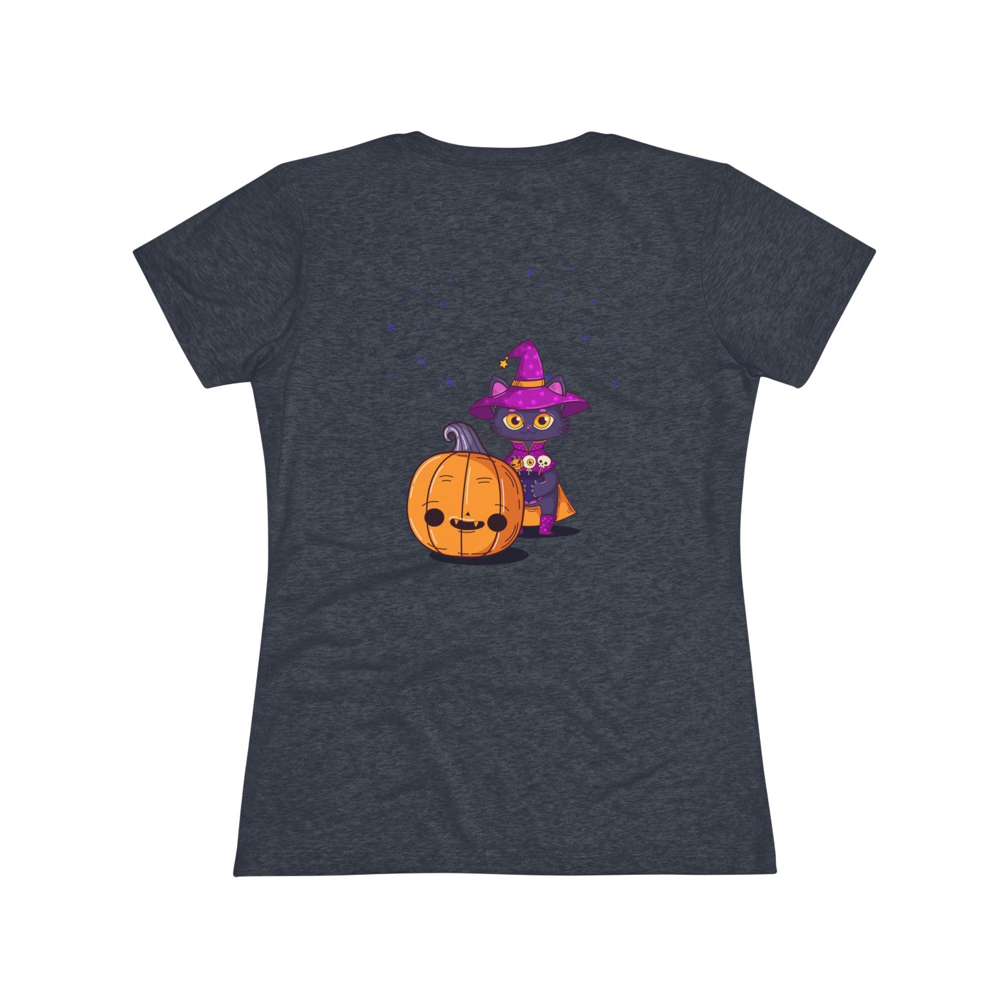 Halloween with Witch's Cats | Women's Triblend Tee