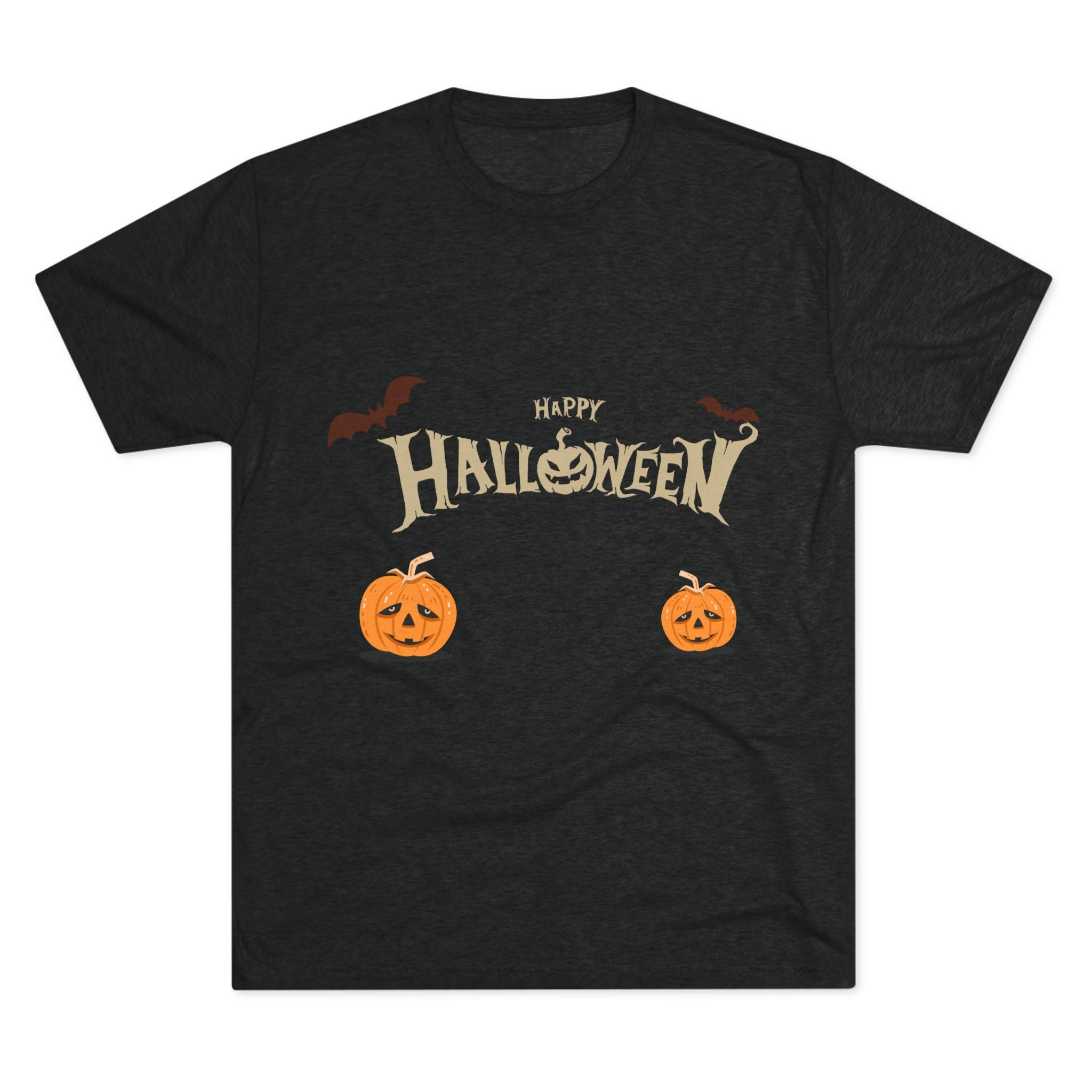 Halloween with Pumpkins | Unisex Tri-Blend Crew Tee