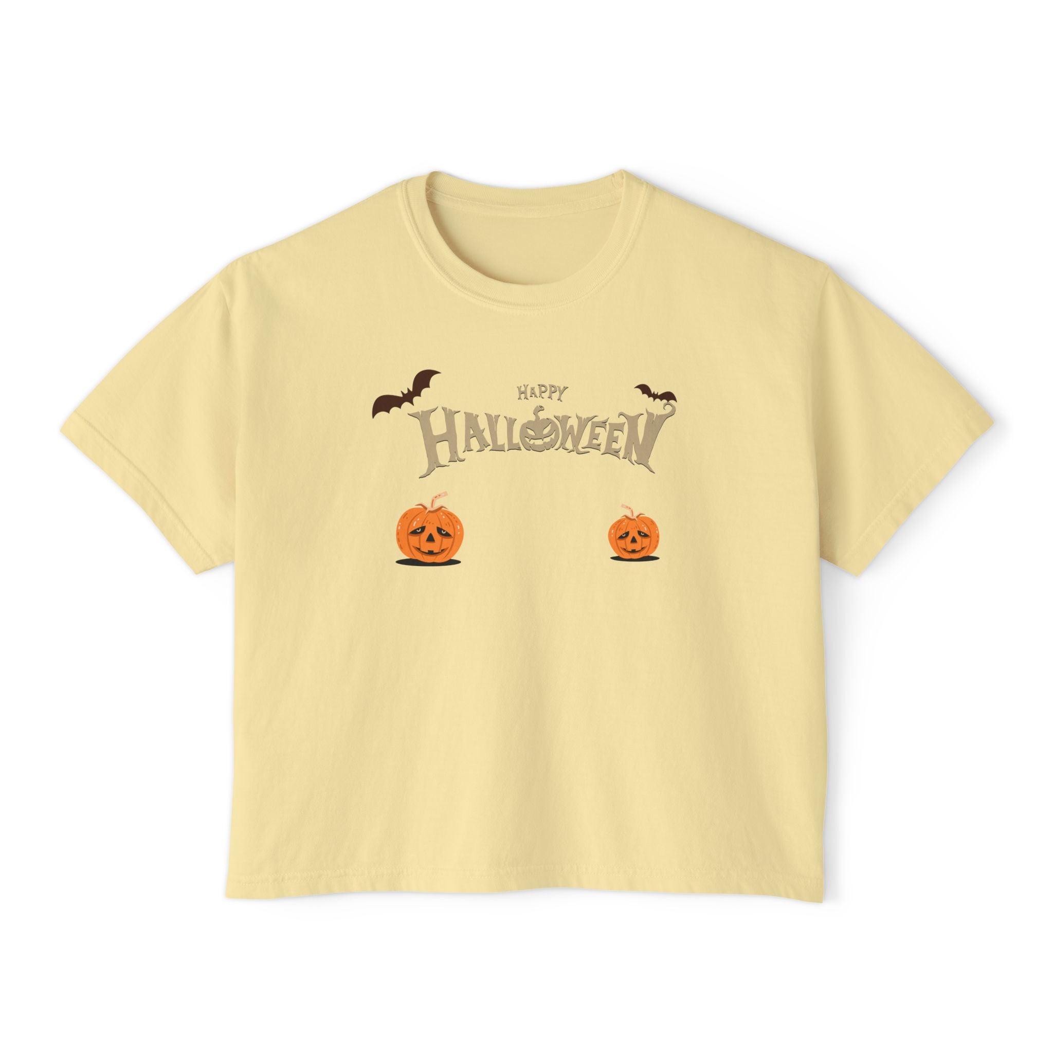 Halloween with Pumpkins | Women's Boxy Tee
