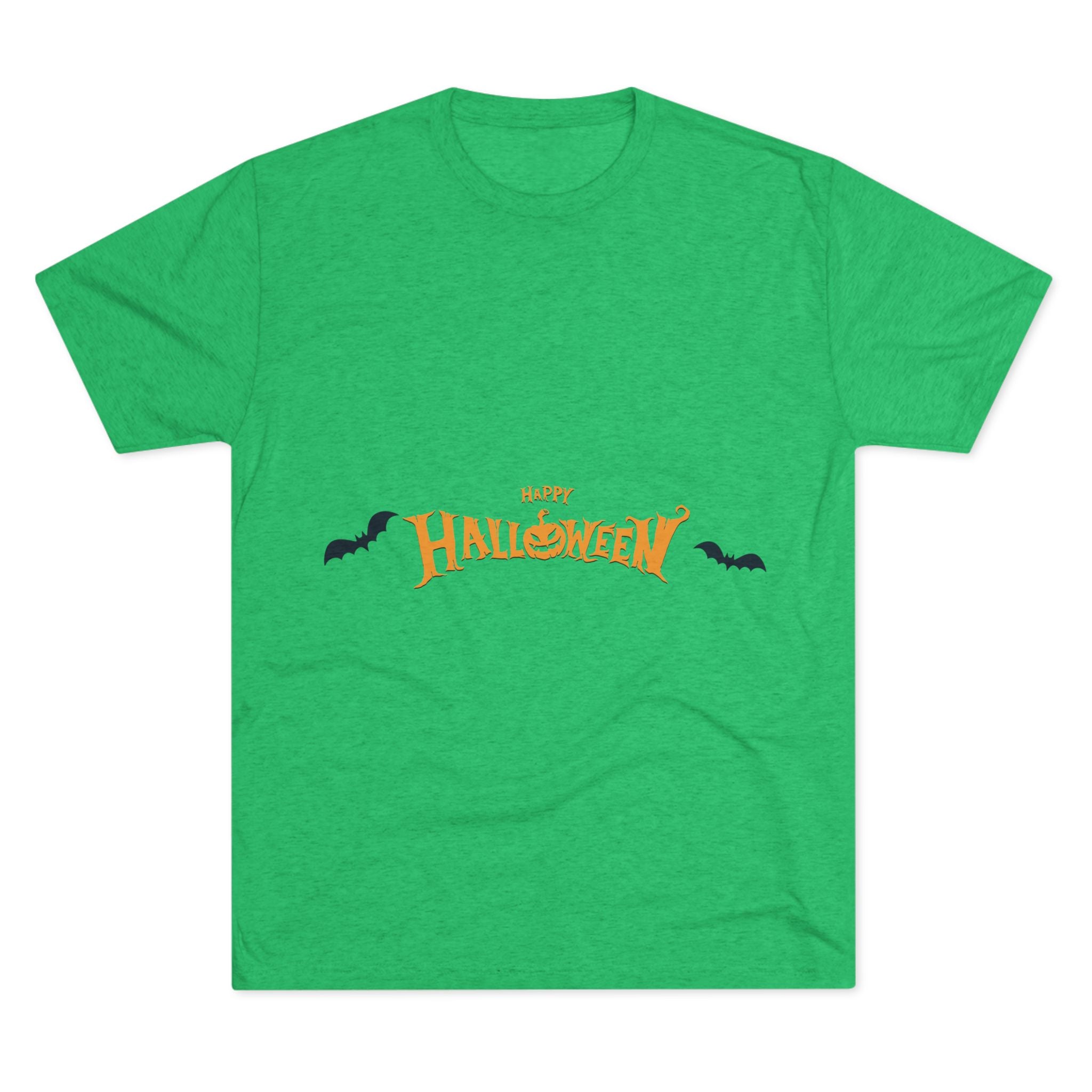 Halloween with Bats | Unisex Tri-Blend Crew Tee