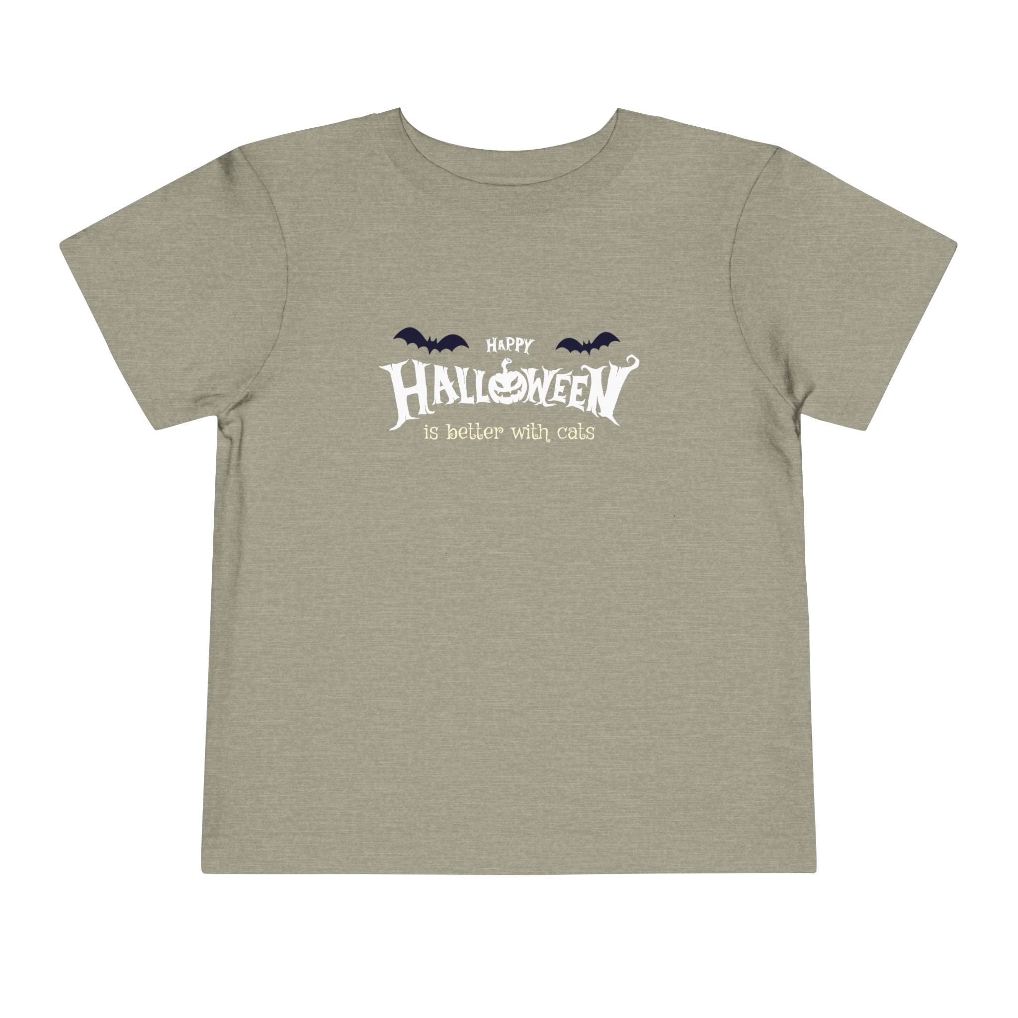 Halloween with Witch's Cats | Toddler Short Sleeve Tee