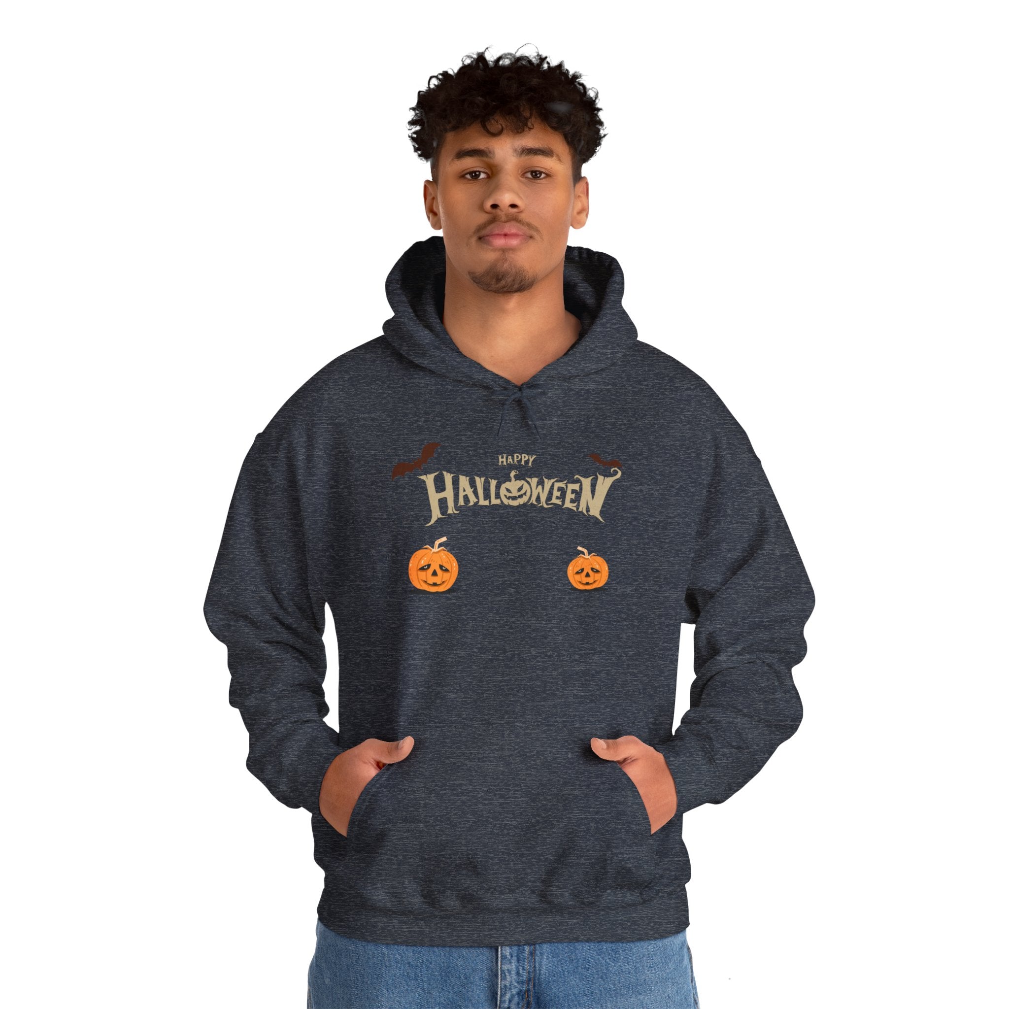 Halloween with Pumpkins | Unisex Heavy Blend Hooded Sweatshirt