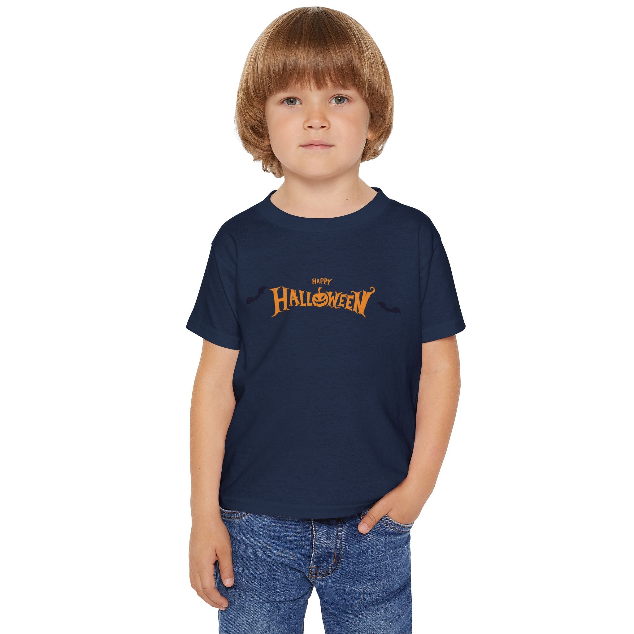Halloween with Bats | Heavy Cotton Toddler T-shirt