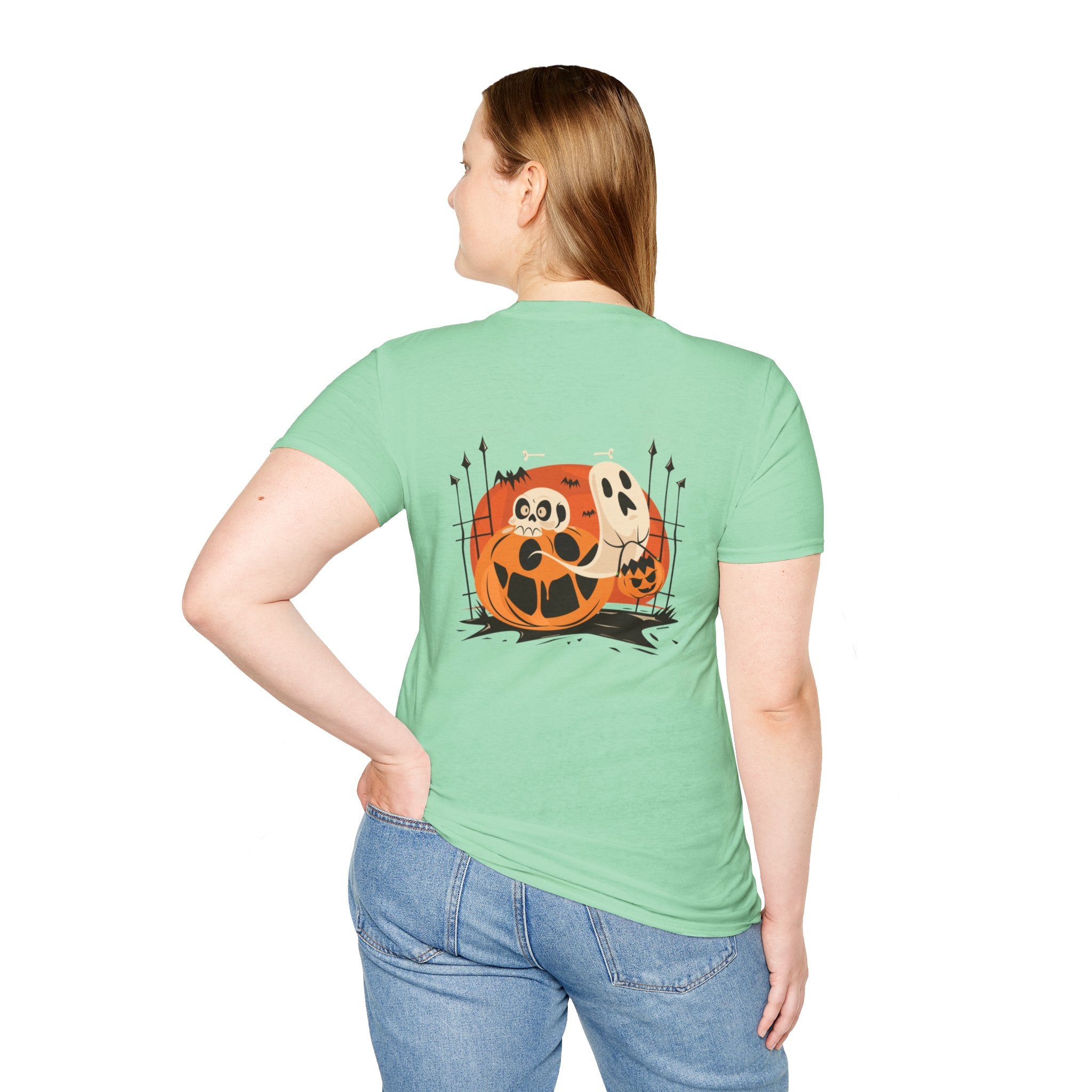 Halloween with Pumpkins | Unisex Softstyle T-Shirt