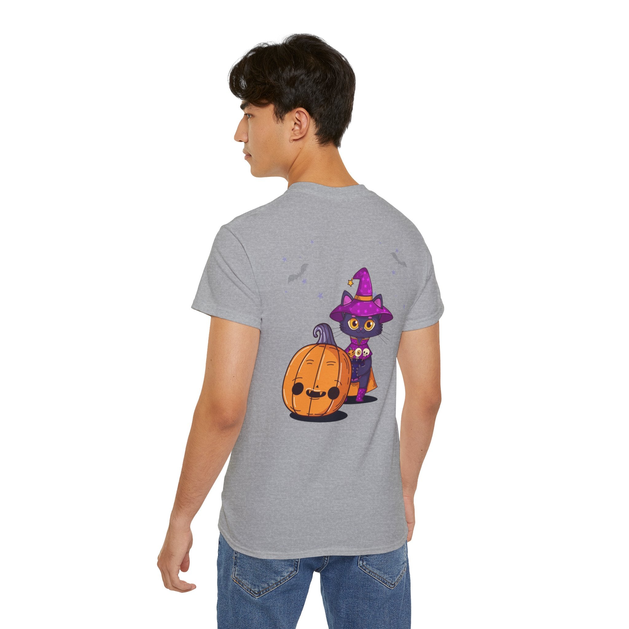 Halloween with Witch's Cats | Unisex Ultra Cotton Tee