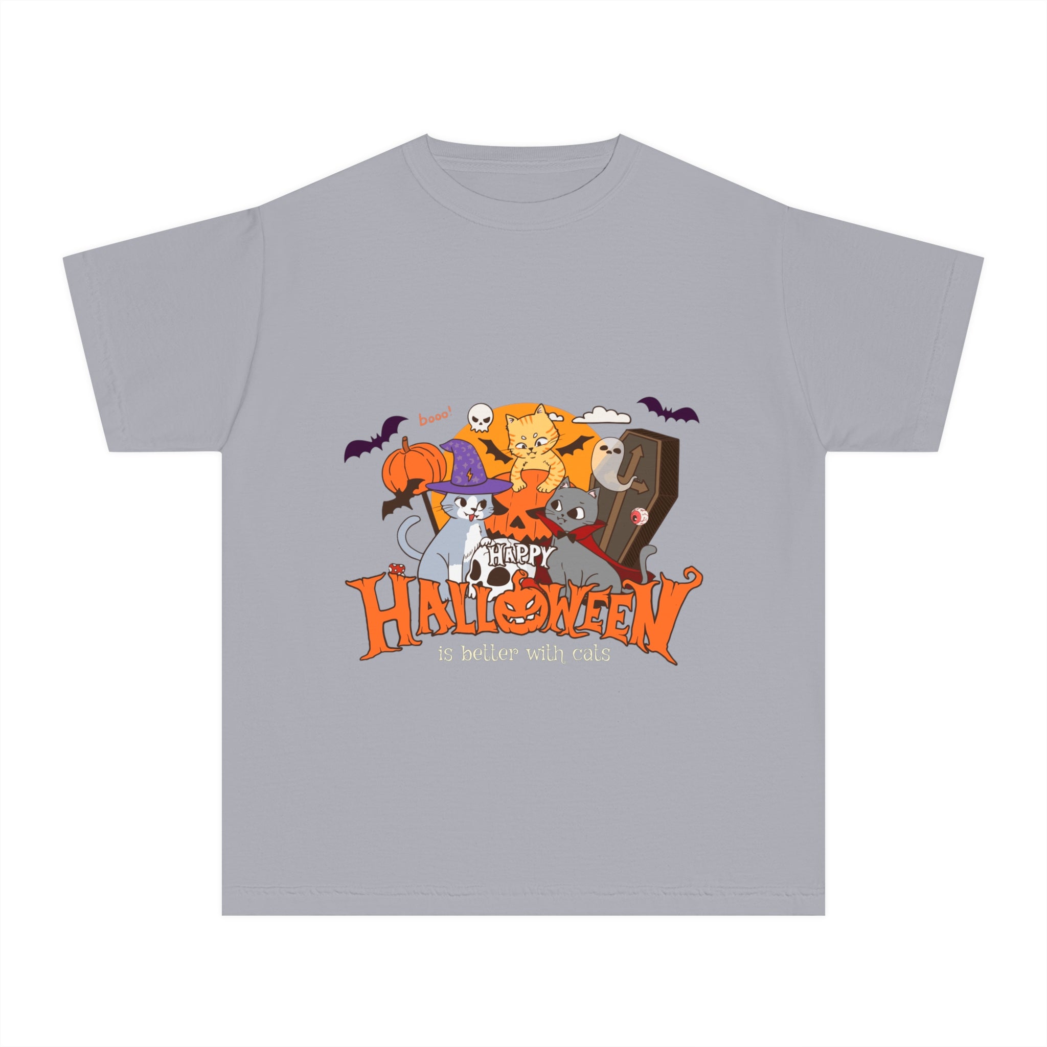 Halloween is Better with Cats | Youth Midweight Tee