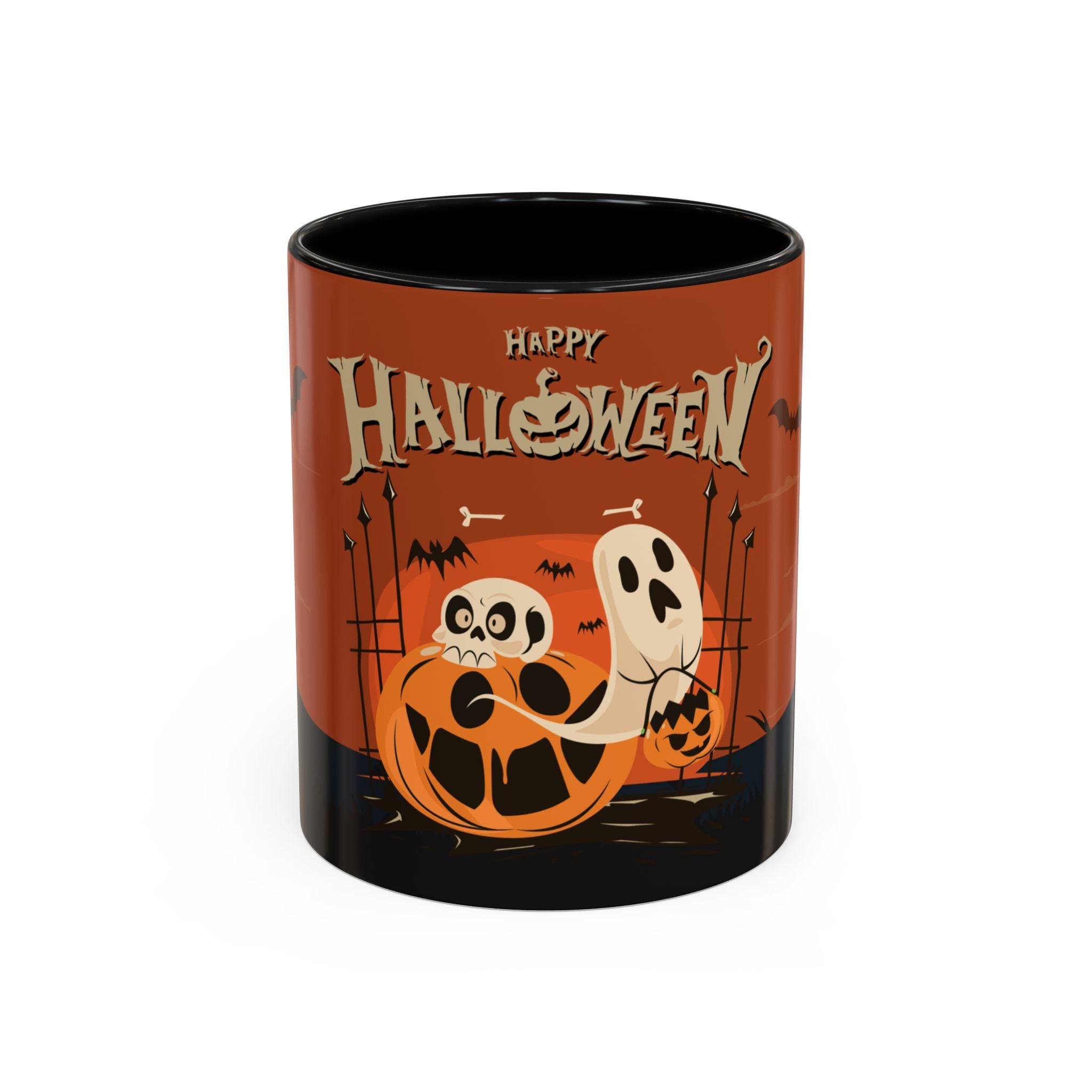 Happy Halloween with Pumpkin | Accent Coffee Mug