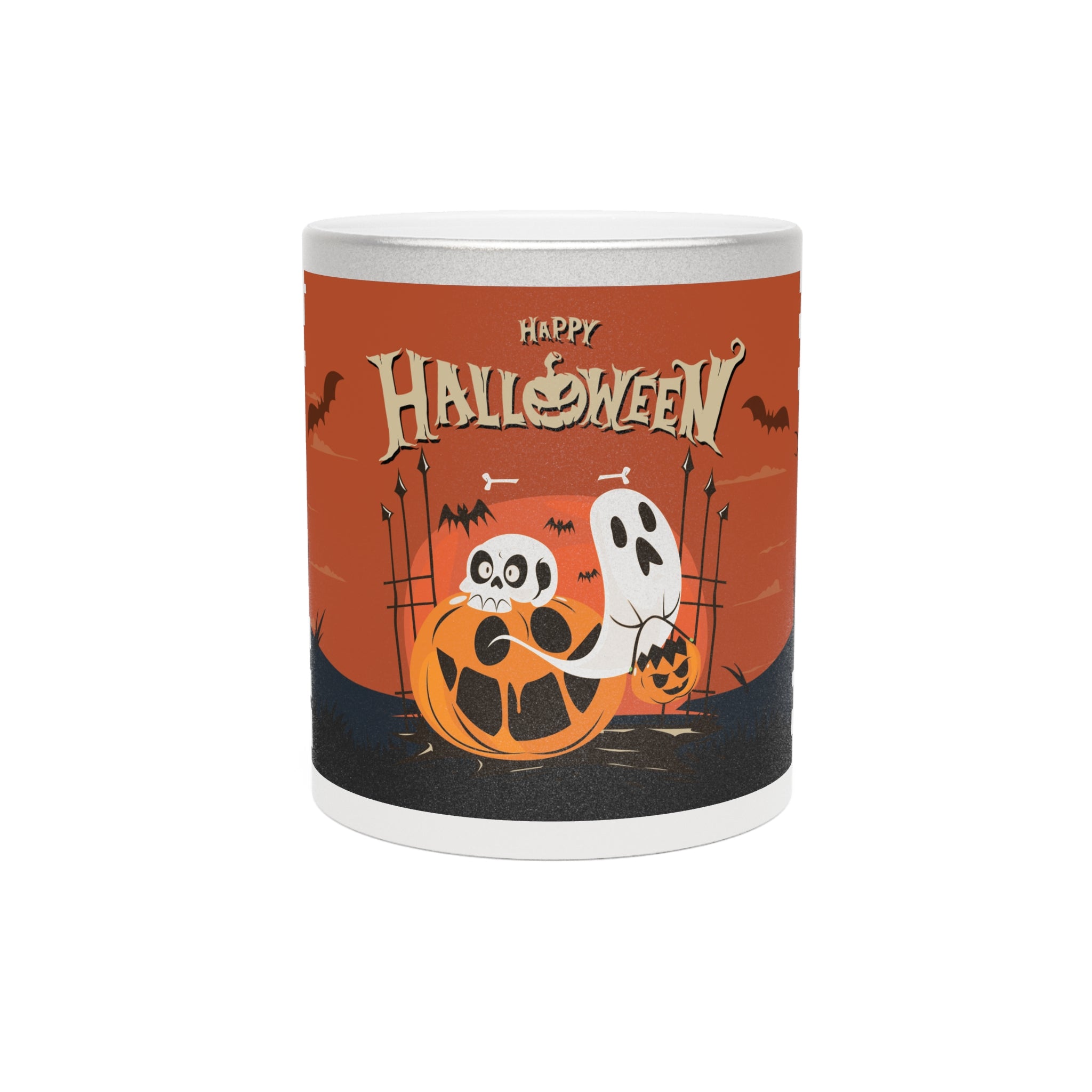 Happy Halloween with Pumpkin | Metallic Mug