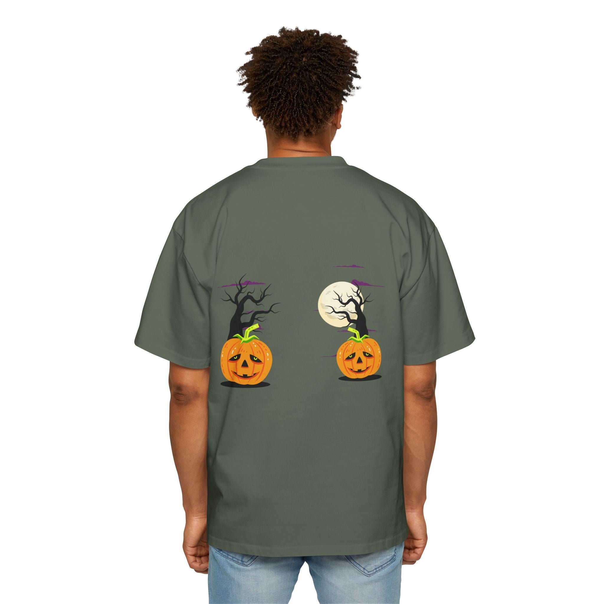 Halloween is Better with Cats | Men's Heavy Oversized Tee