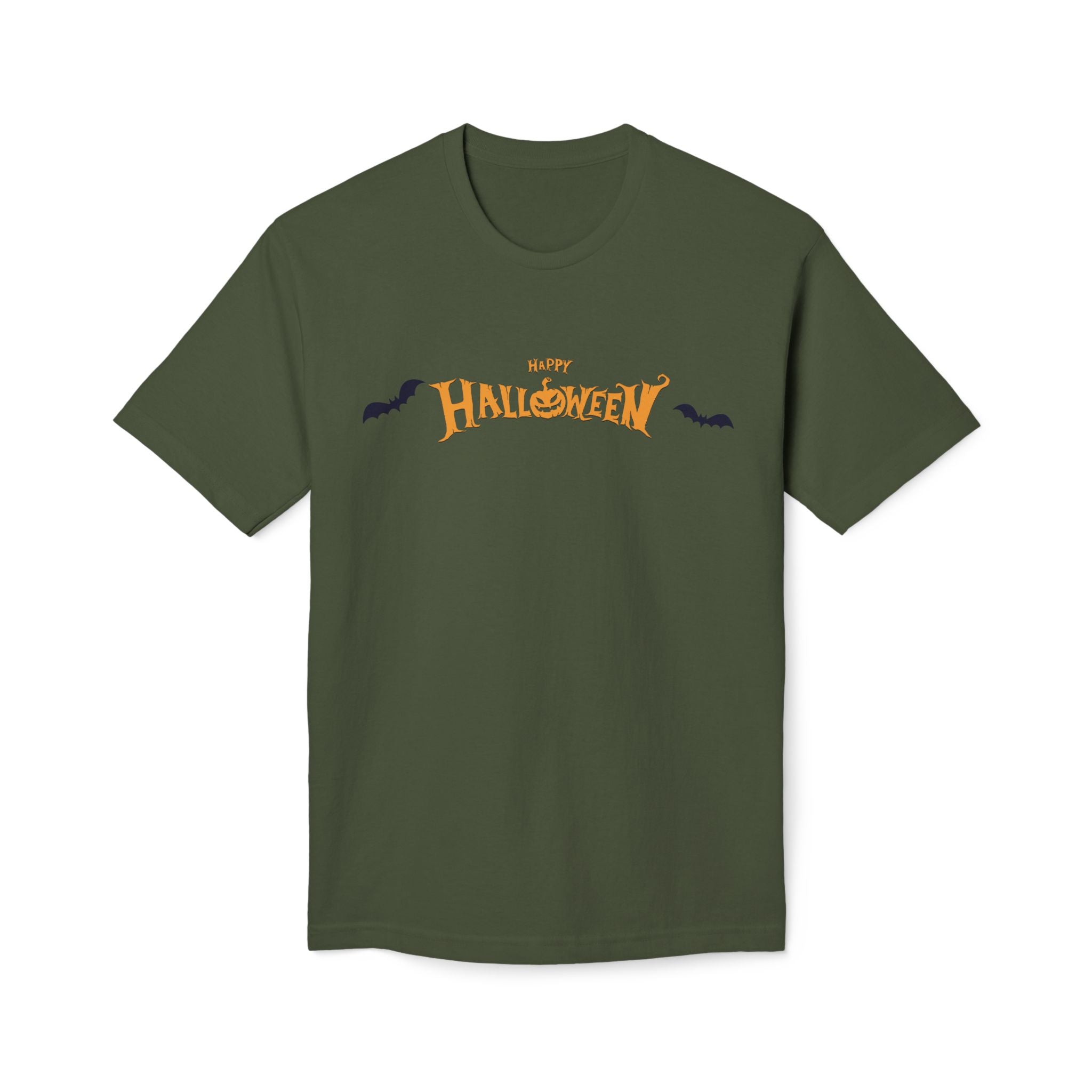 Halloween with Bats | Unisex Midweight T-shirt, Made in US