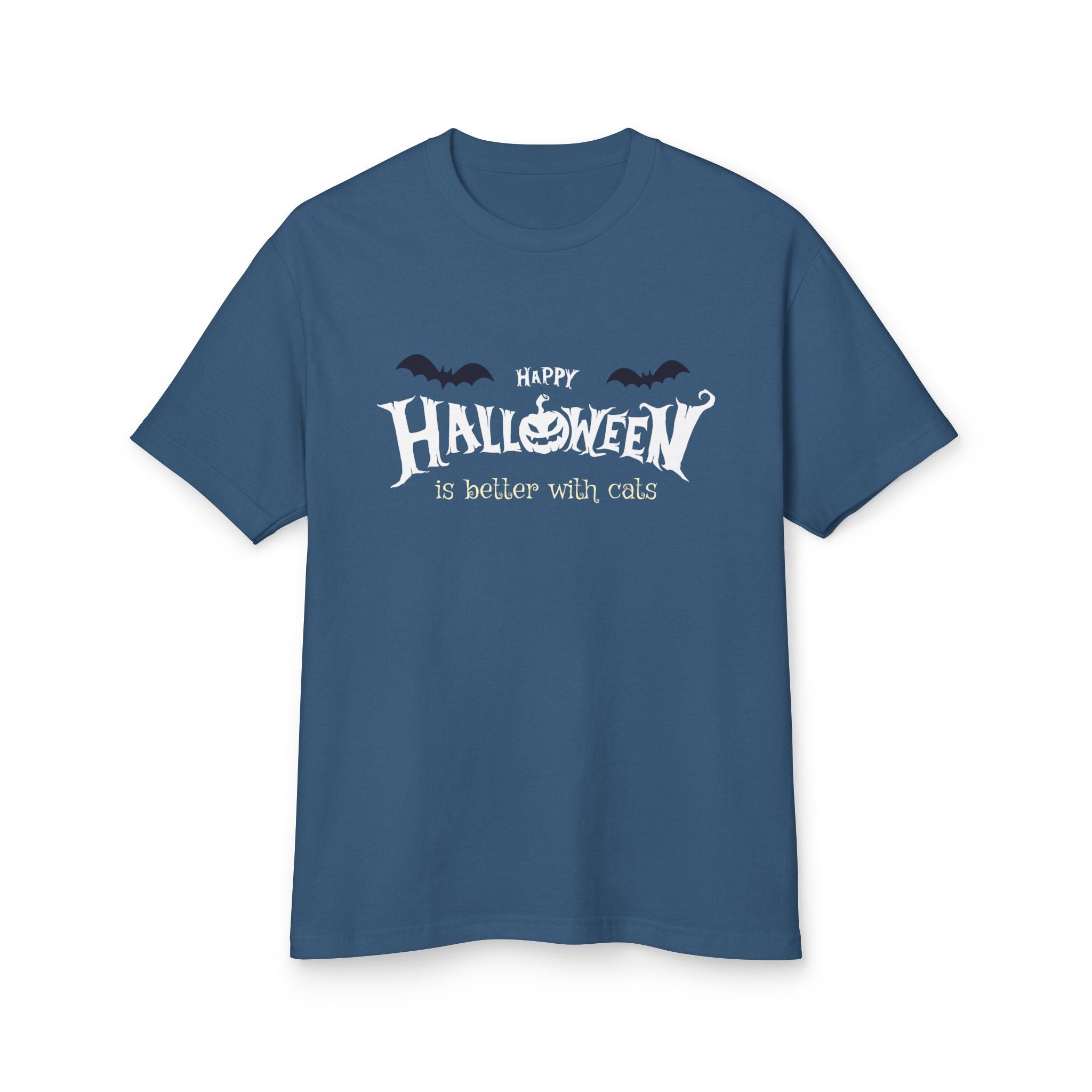 Halloween with Witch's Cats | Unisex Garment-Dyed Heavyweight Cotton Tee