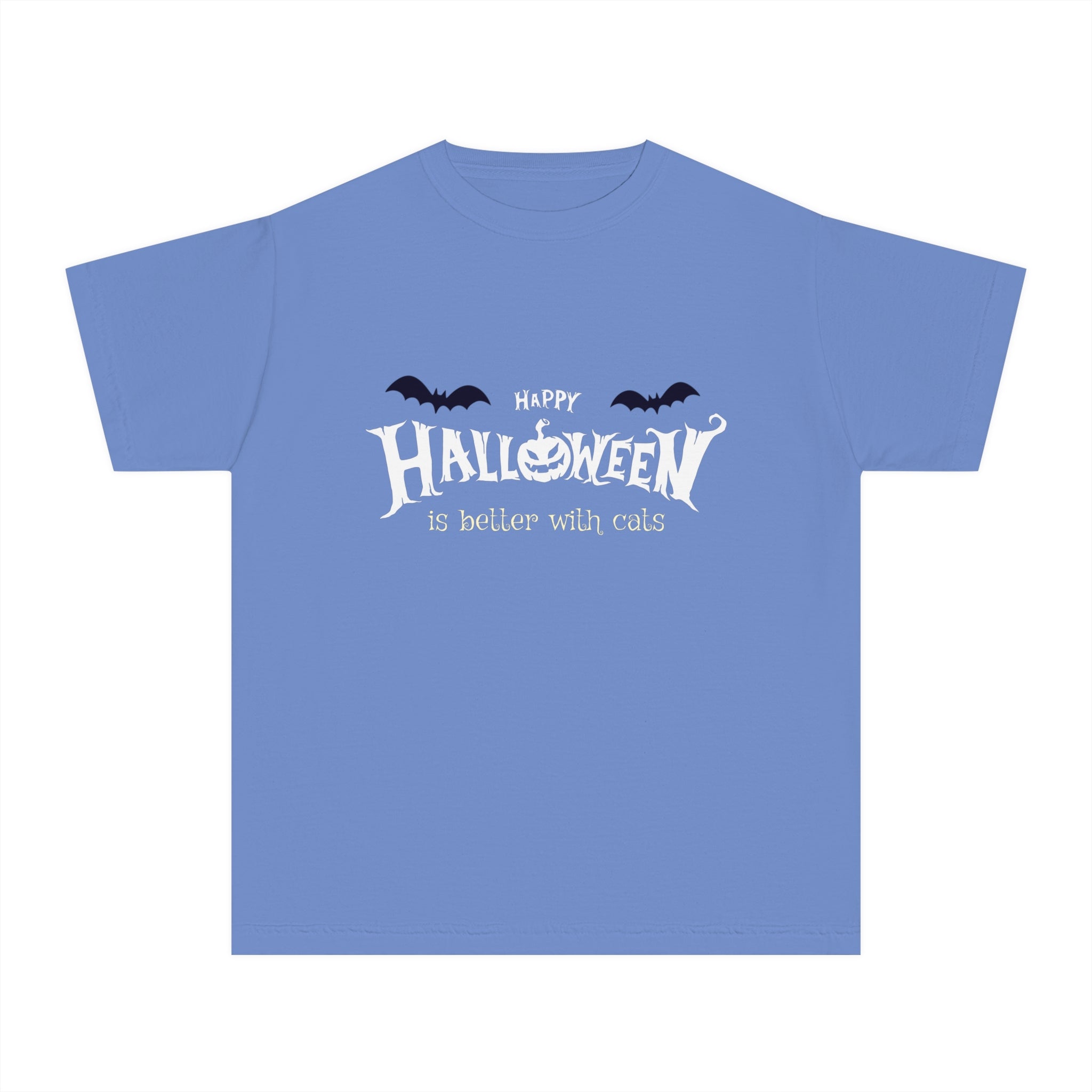 Halloween with Witch's Cats | Youth Midweight Tee