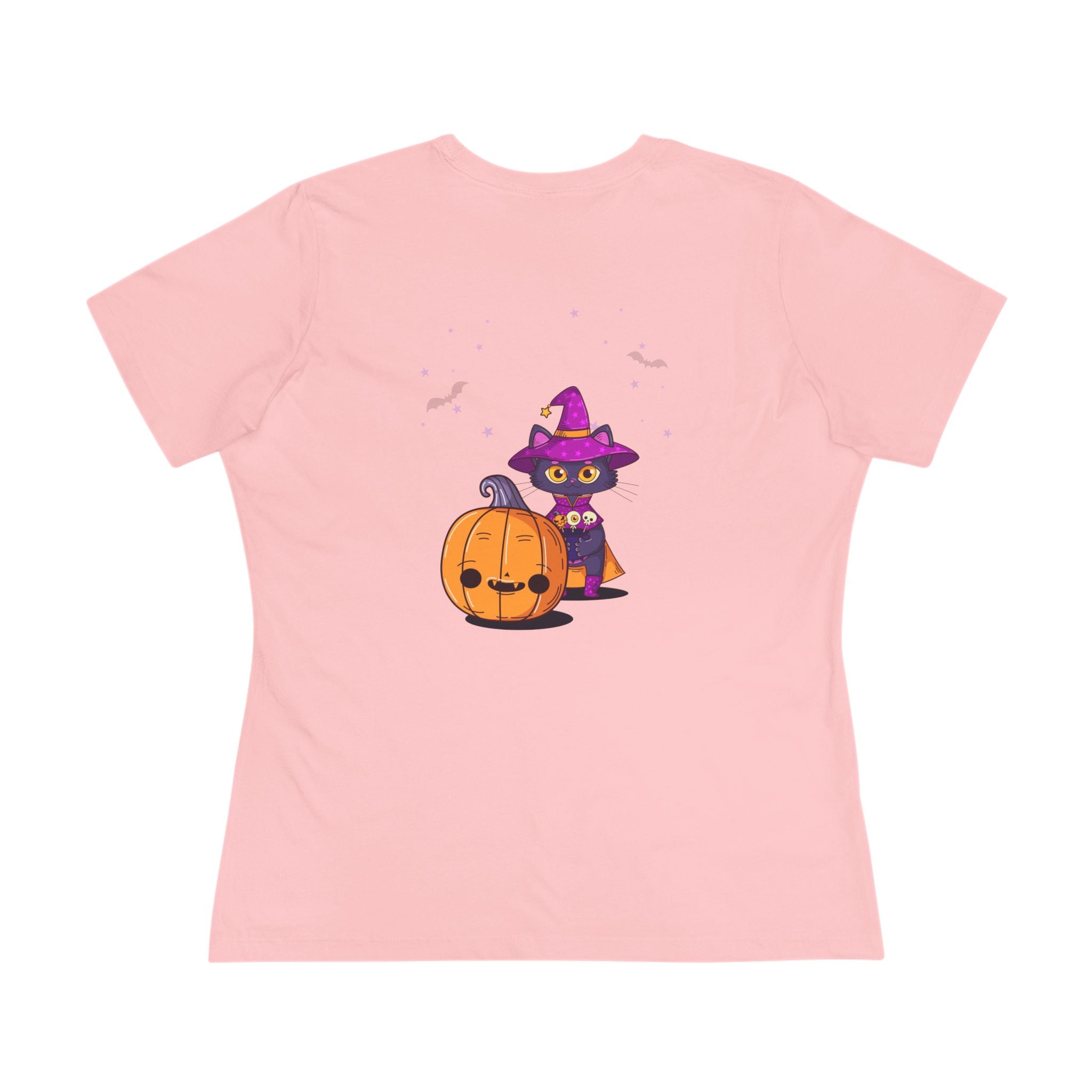 Halloween with Witch's Cats | Women's Cotton Tee