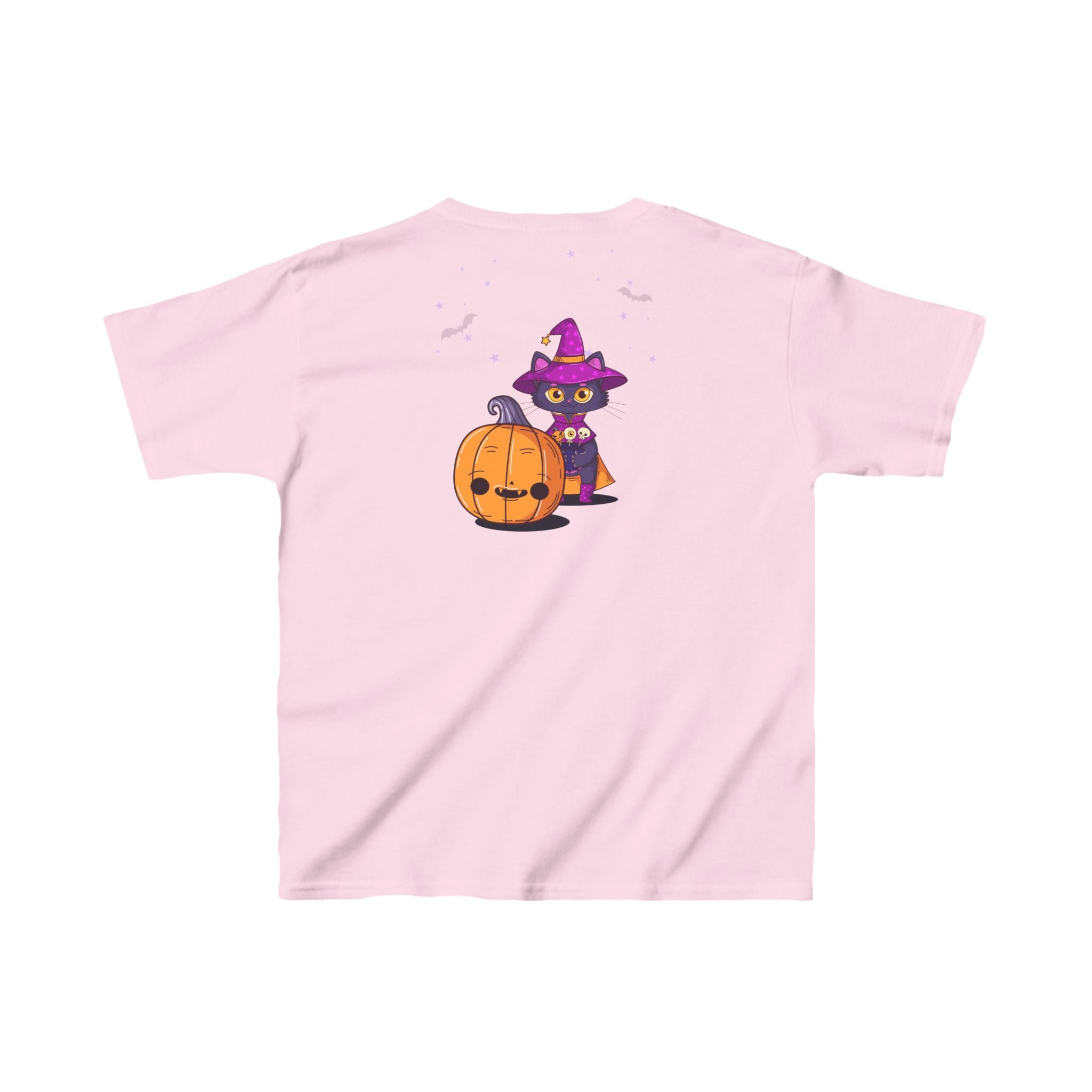 Halloween with Witch's Cats | Kids Heavy Cotton Tee
