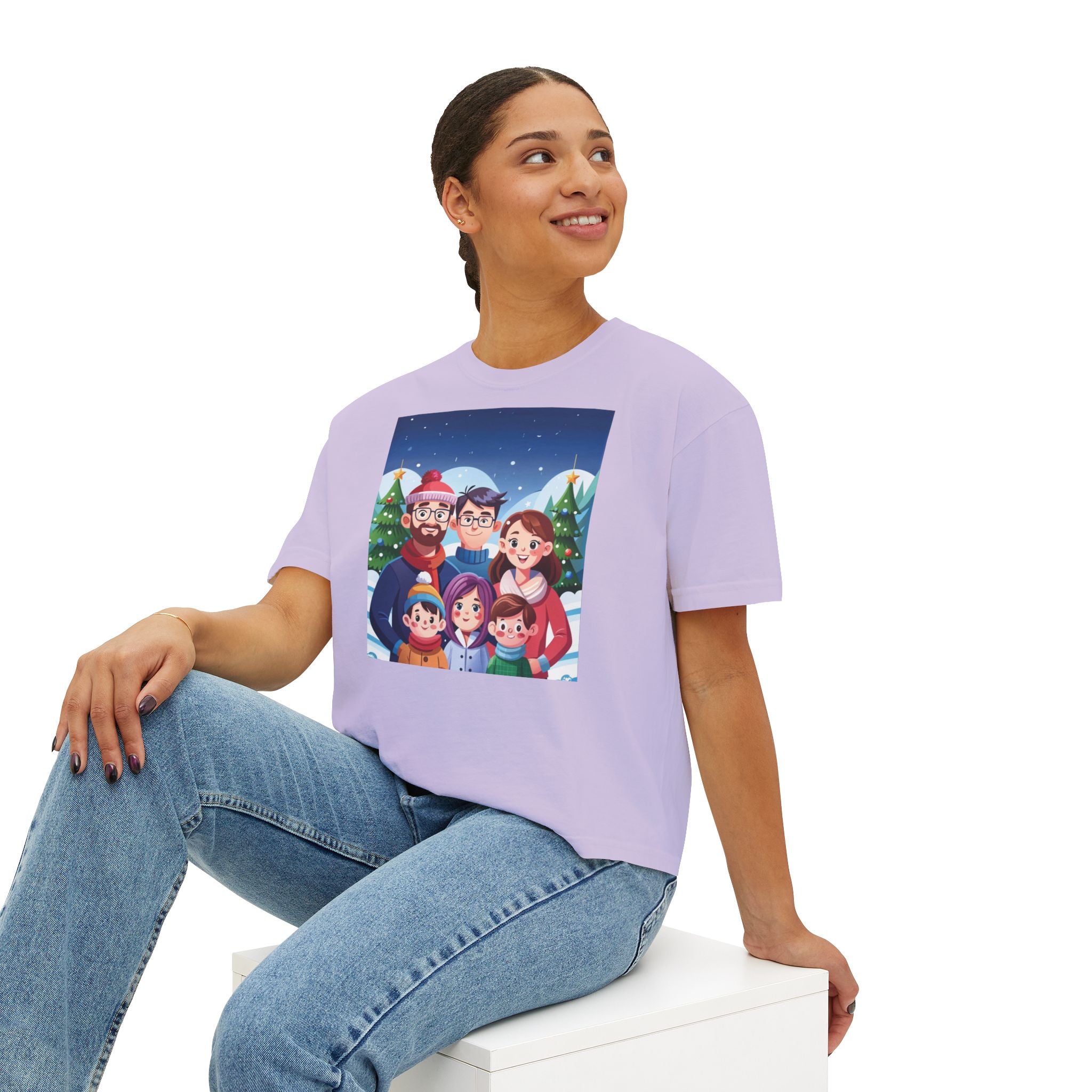 HAPPY CHRISTMAS DAY Women's Boxy Tee