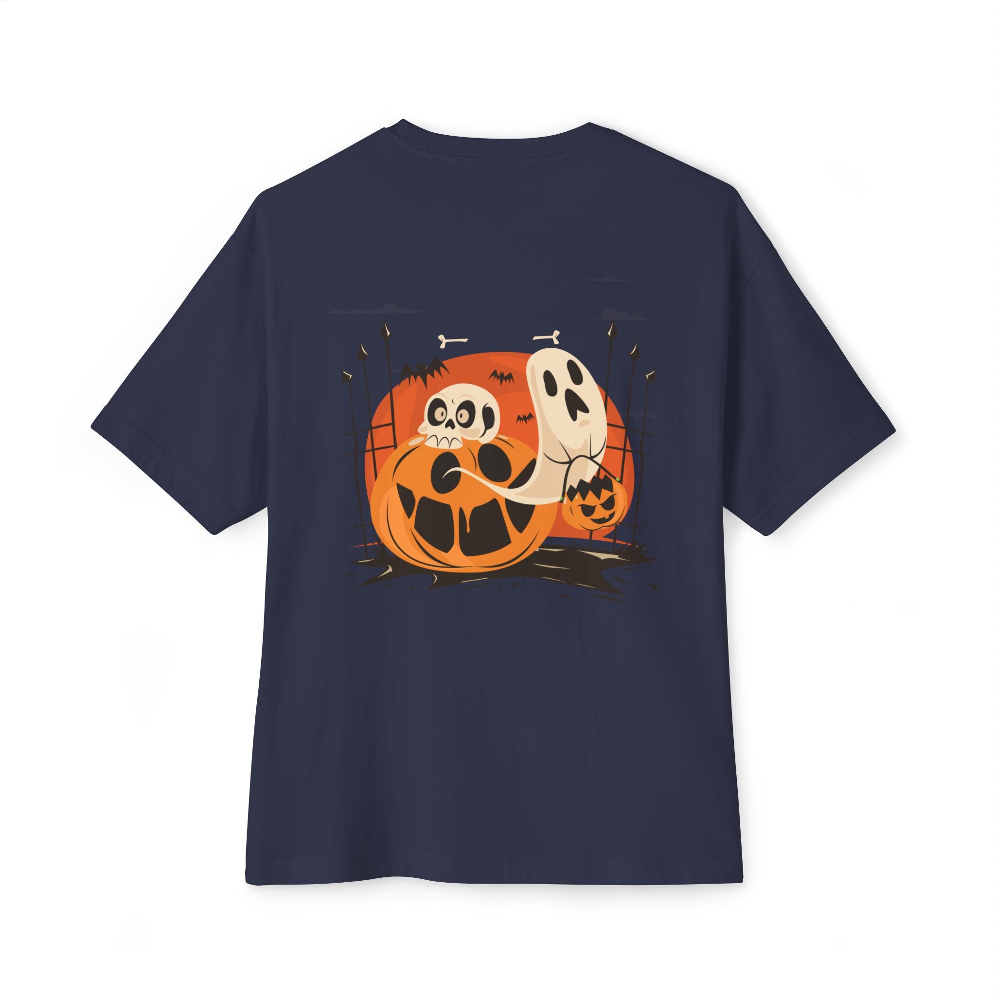 Halloween with Pumpkins | Unisex Oversized Boxy Tee