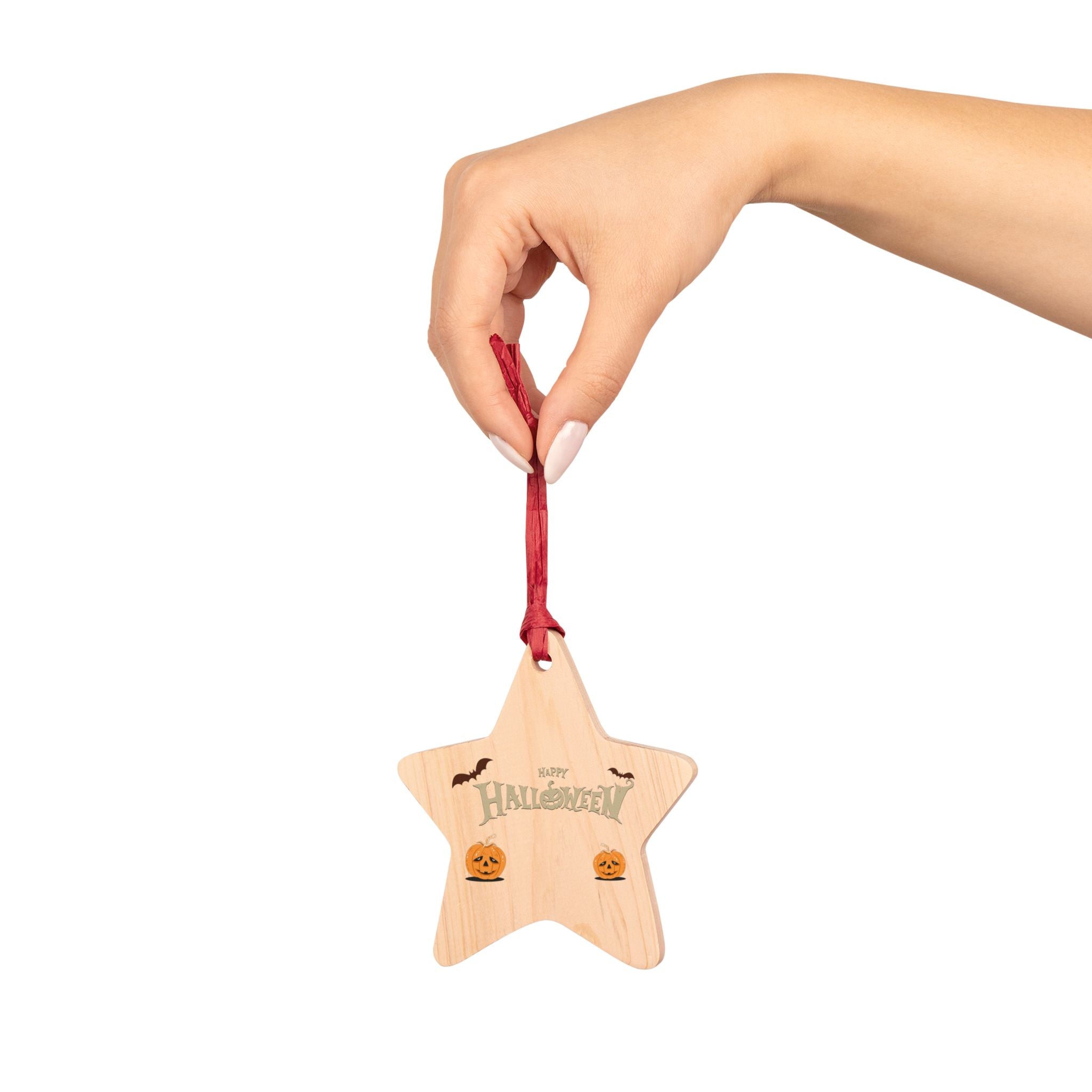 Happy Halloween with Pumpkin | Wooden Ornaments