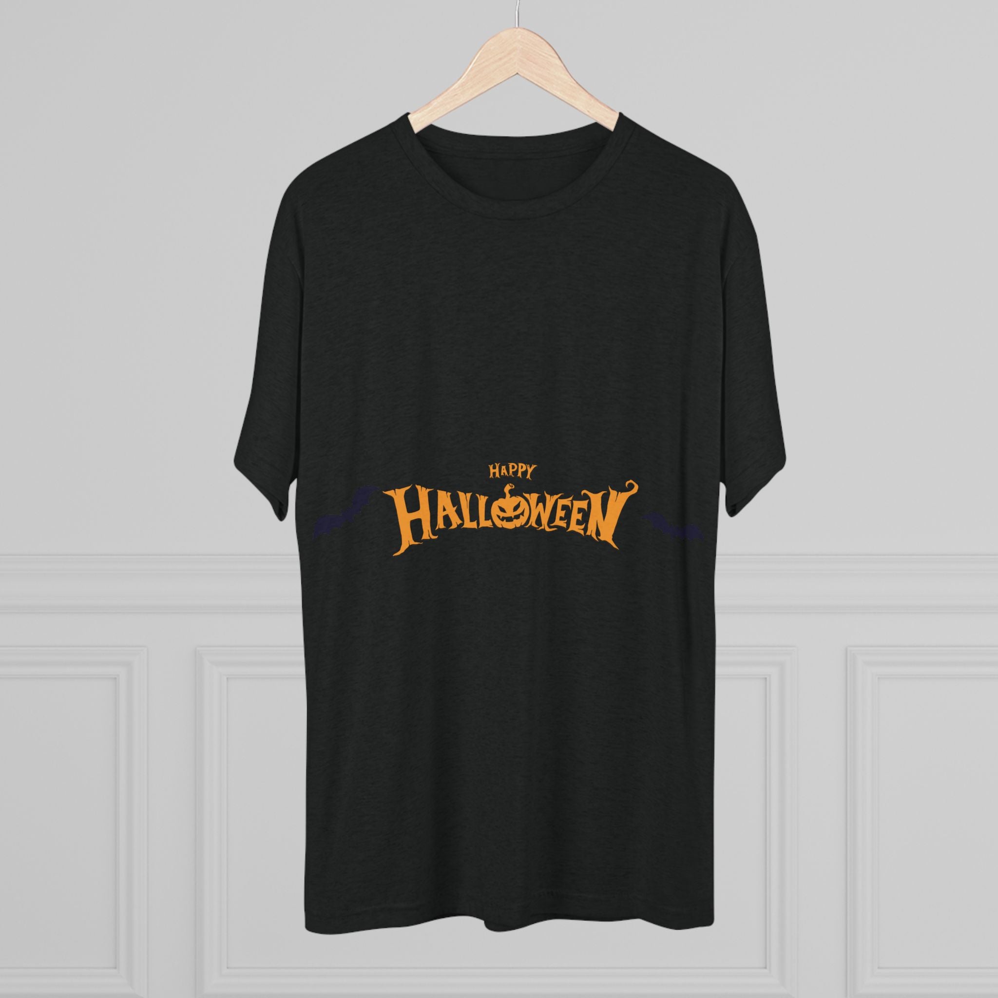 Halloween with Bats | Unisex Tri-Blend Crew Tee