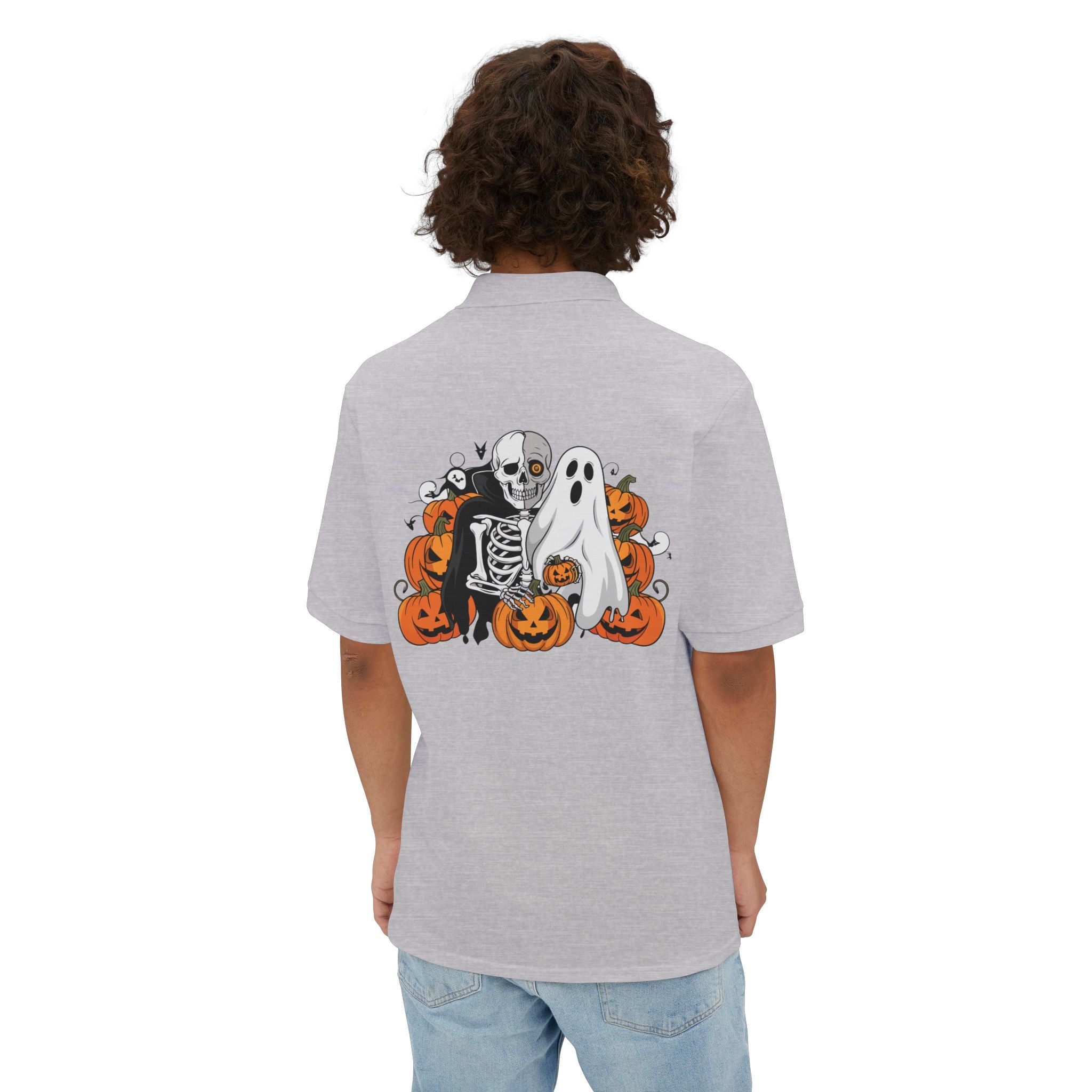 Halloween with Bats | Men's Piqué Polo