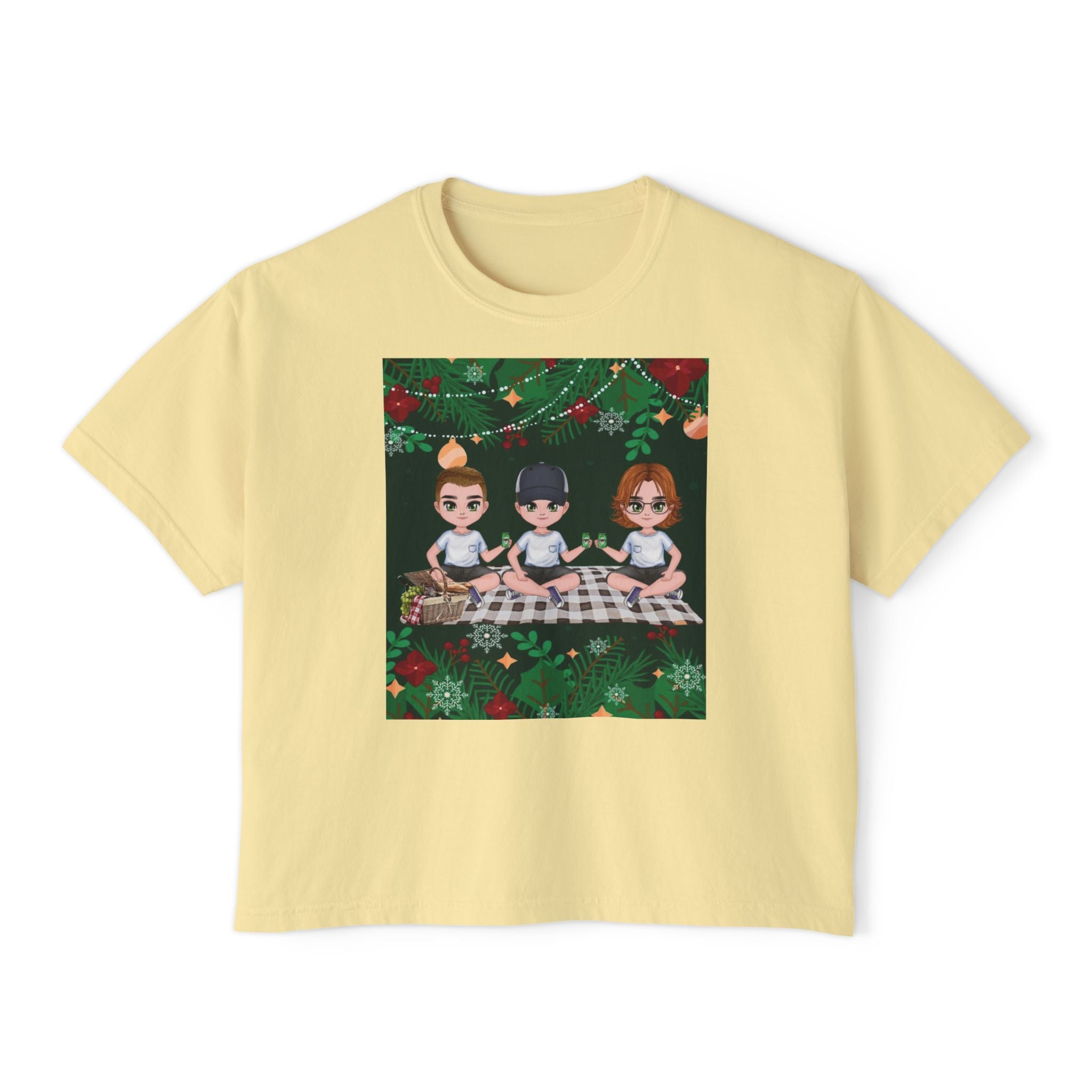 HAPPY CHRISTMAS DAY Women's Boxy Tee