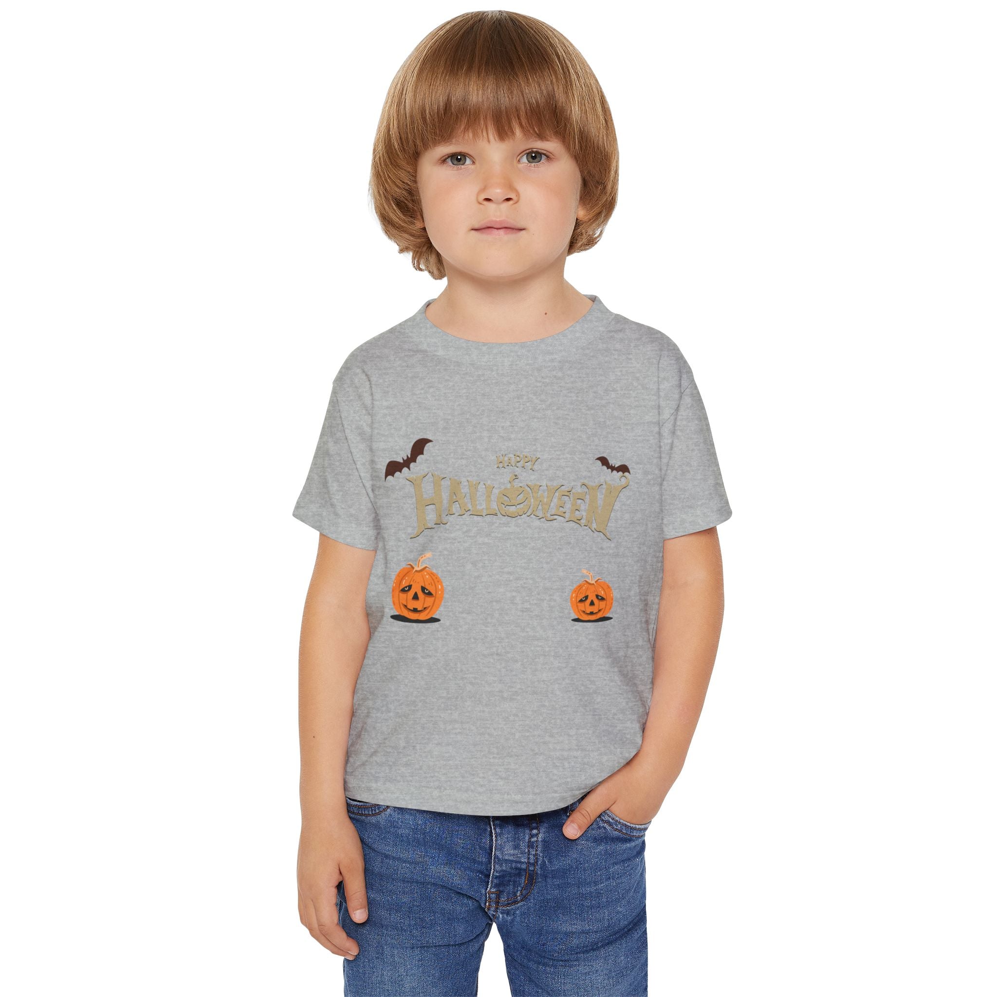Halloween with Pumpkins | Heavy Cotton Toddler T-shirt